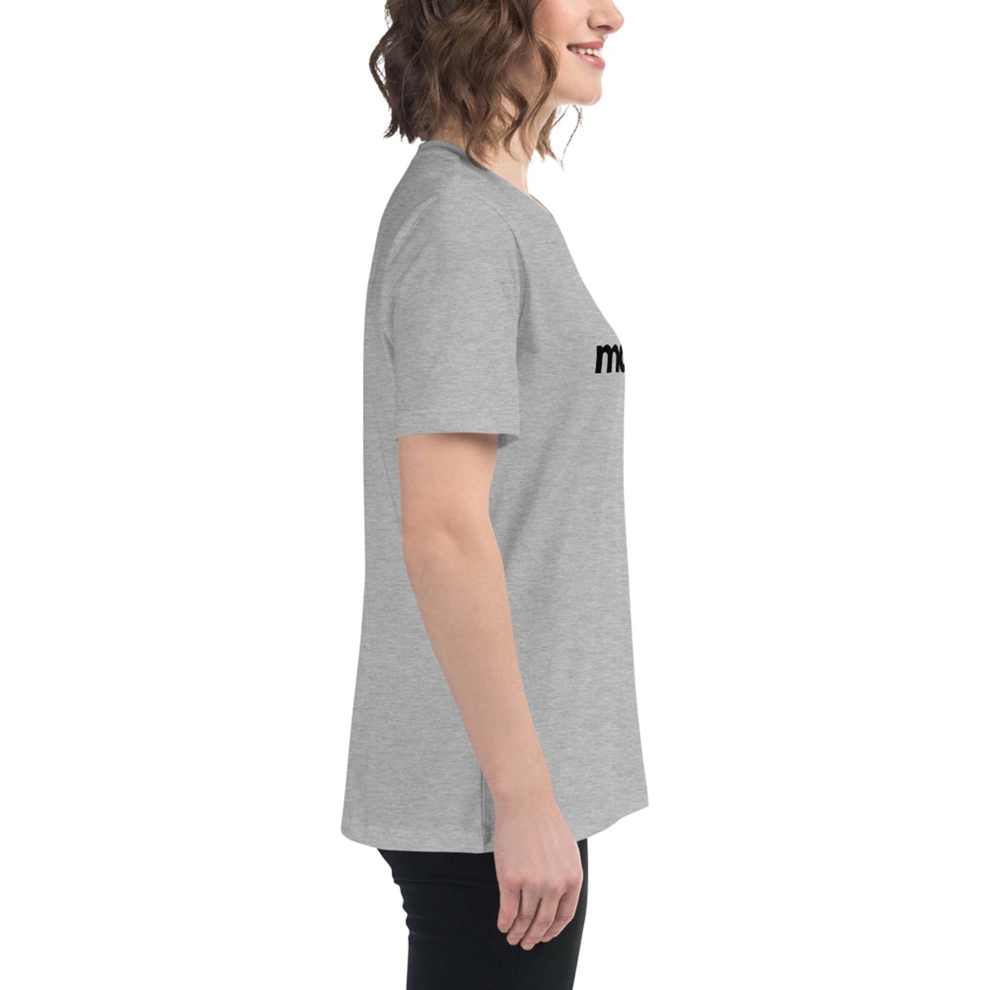 "Abigail" Relaxed-Fit Logo Tee | Women's | Black Logo