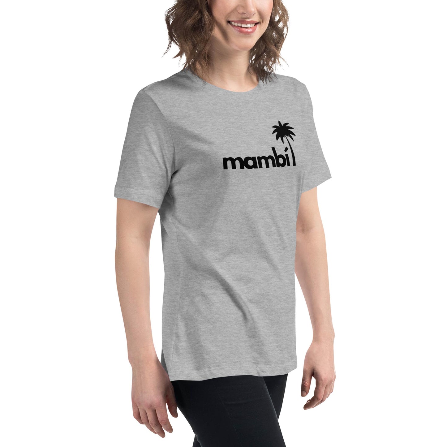 "Abigail" Relaxed-Fit Logo Tee | Women's | Black Logo