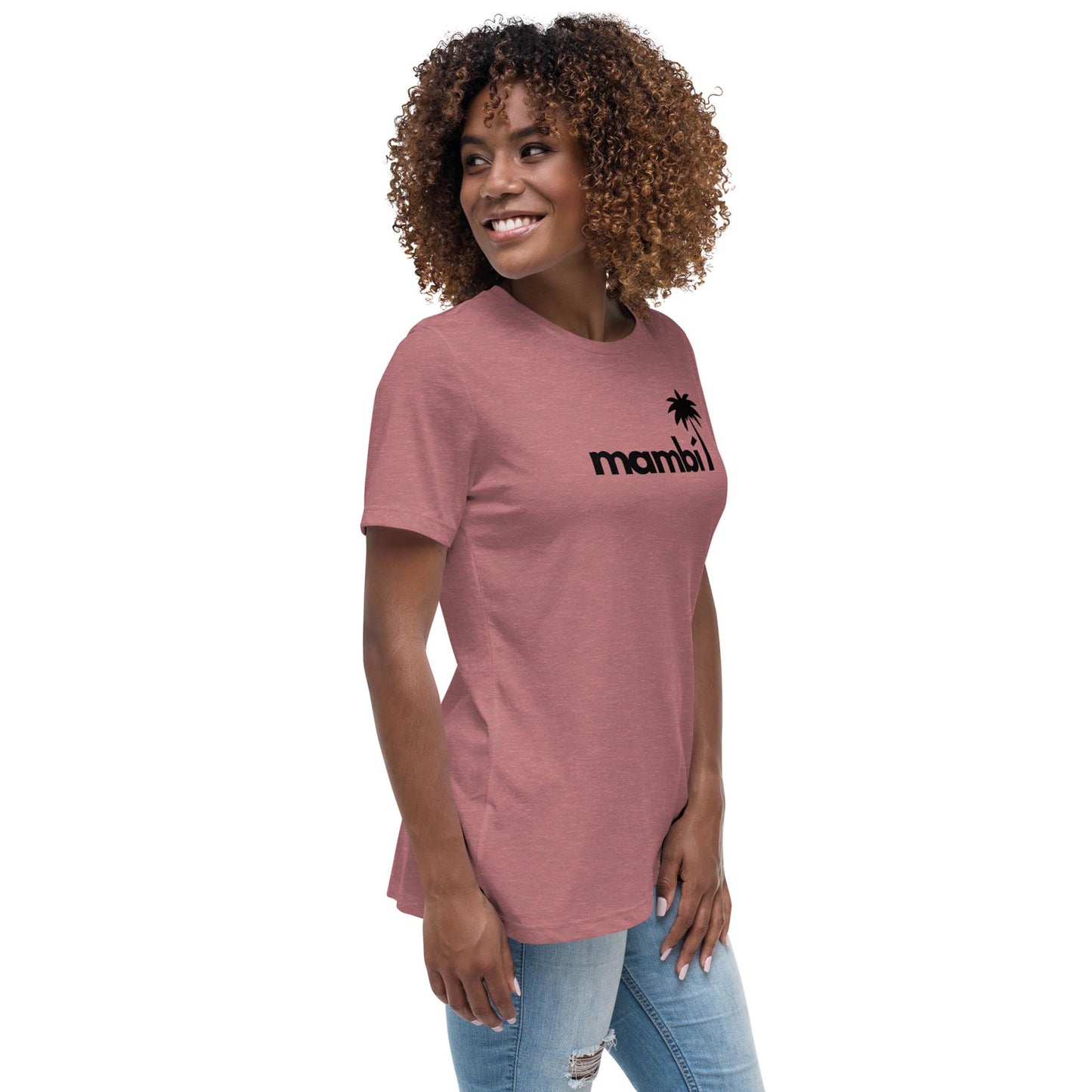 "Abigail" Relaxed-Fit Logo Tee | Women's | Black Logo