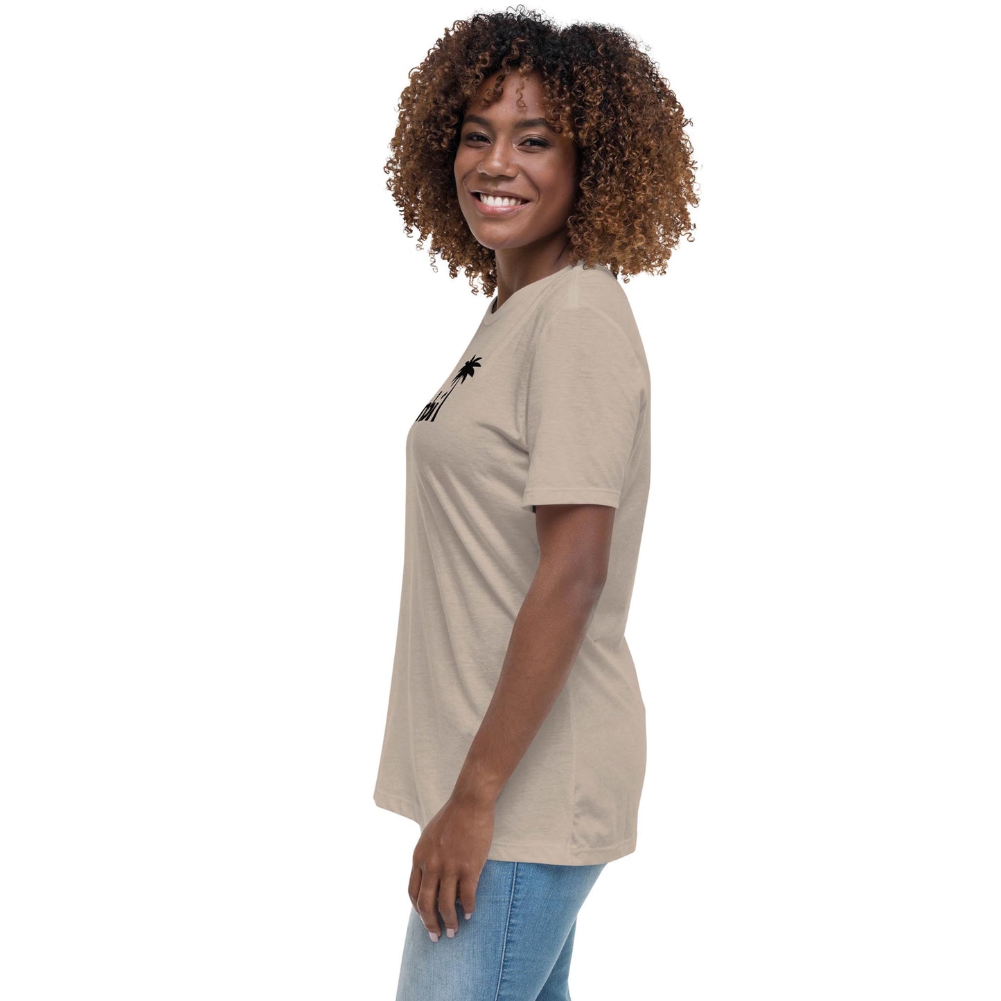 "Abigail" Relaxed-Fit Logo Tee | Women's | Black Logo
