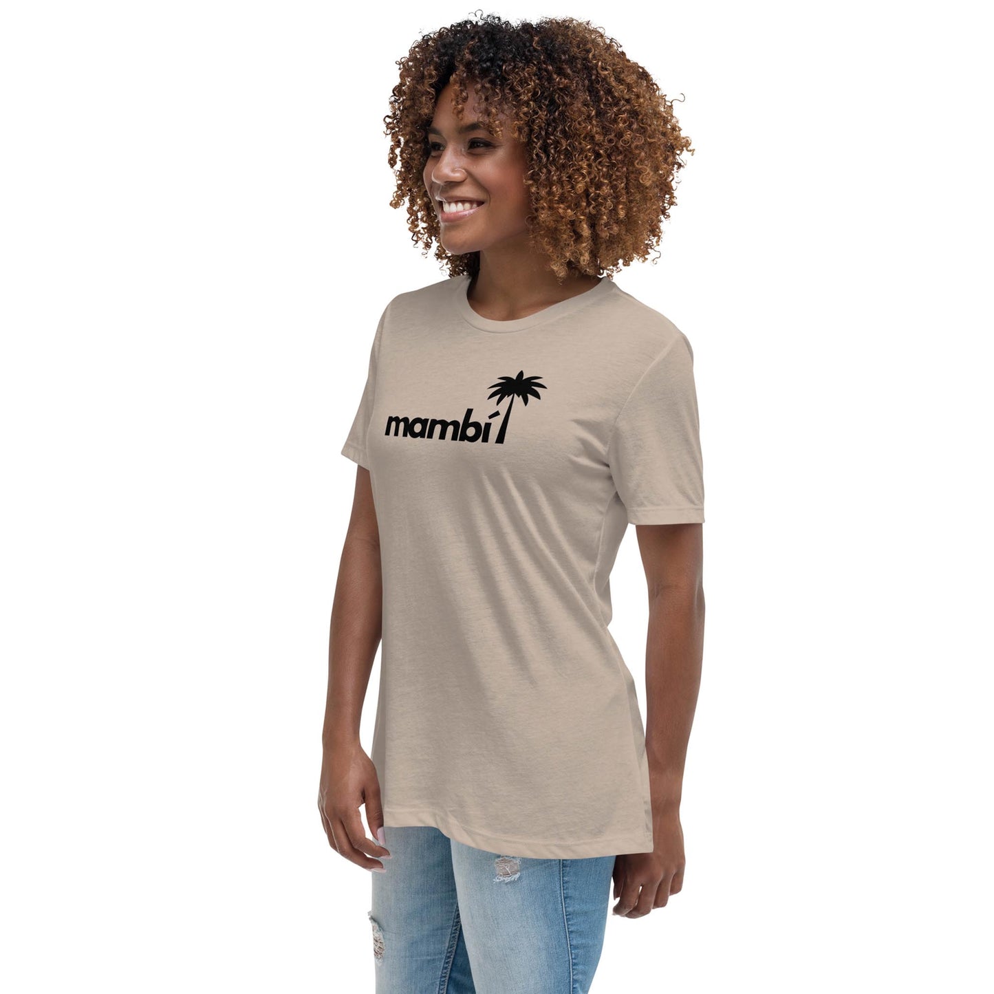 "Abigail" Relaxed-Fit Logo Tee | Women's | Black Logo