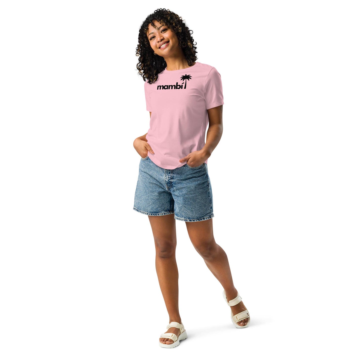 "Abigail" Relaxed-Fit Logo Tee | Women's | Black Logo