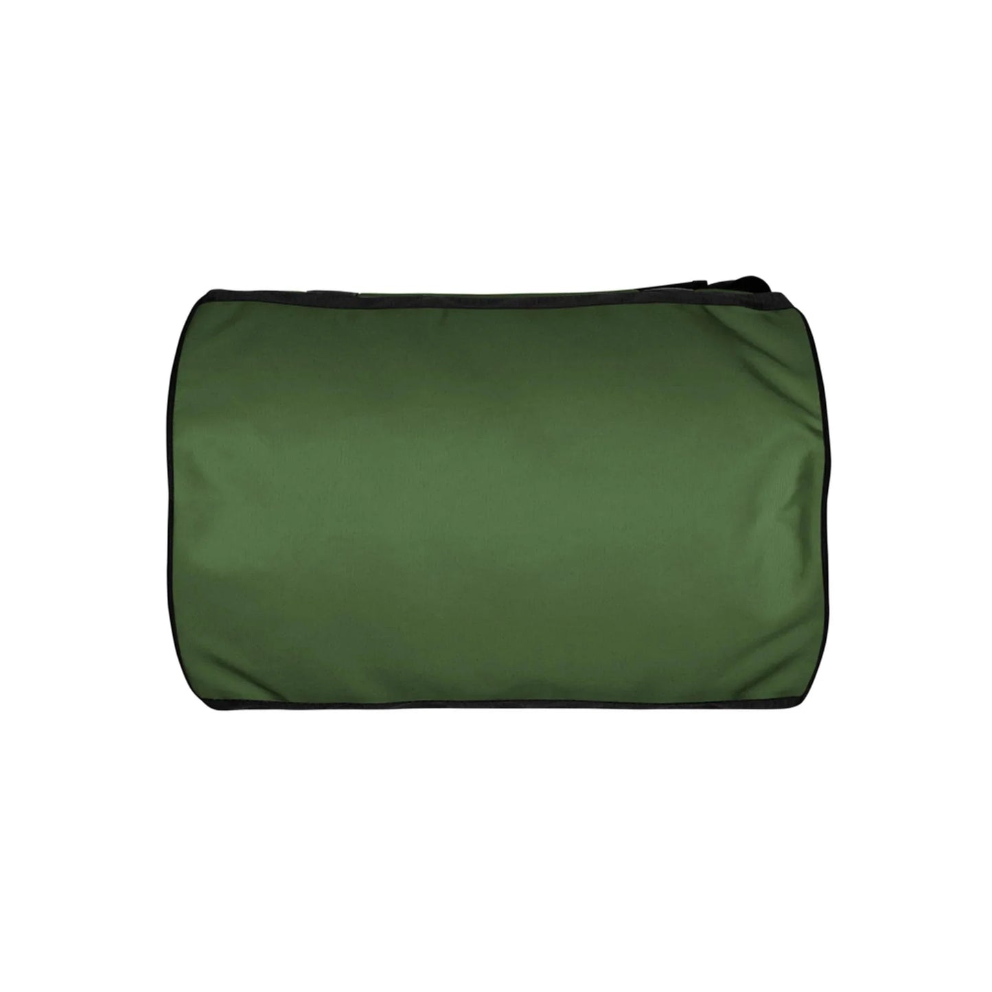 A rectangular, green Mambí duffel bag with black trim is shown against a white background. The bag is viewed from the side, displaying a smooth surface without visible handles or logos.