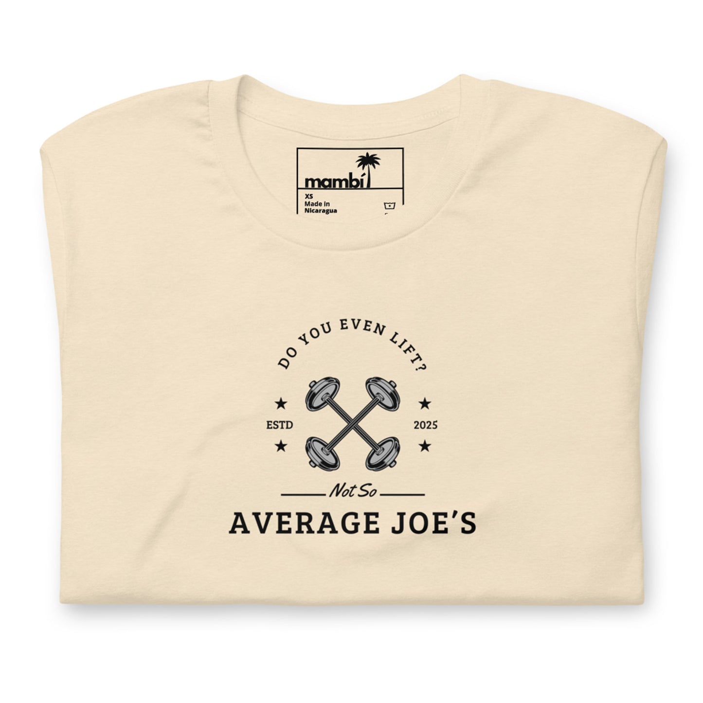 "Average Joe's" Short-Sleeve Graphic Tee | Unisex | Black Print