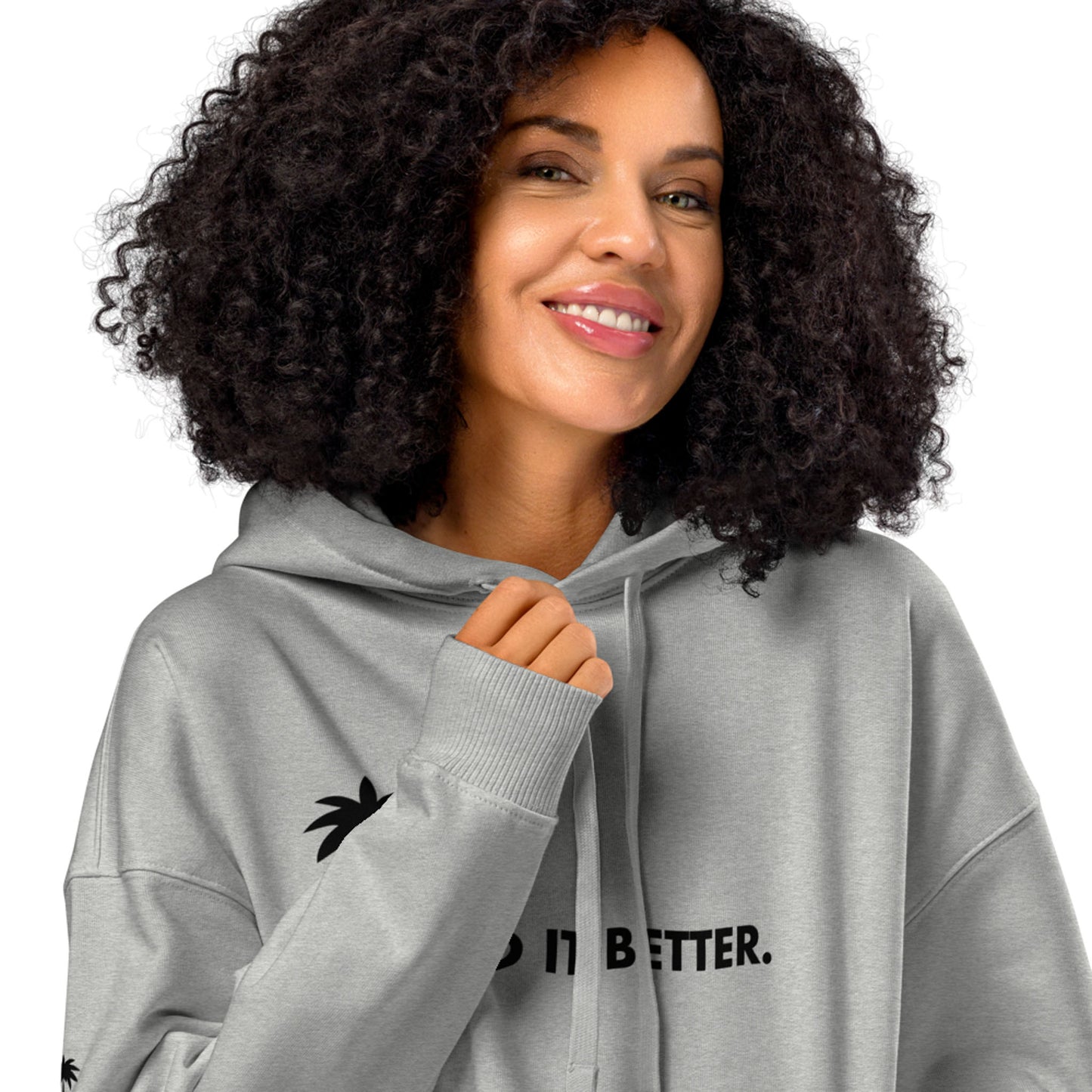 "Better" Premium Oversized & Heavyweight Hoodie | Unisex | Black Graphic