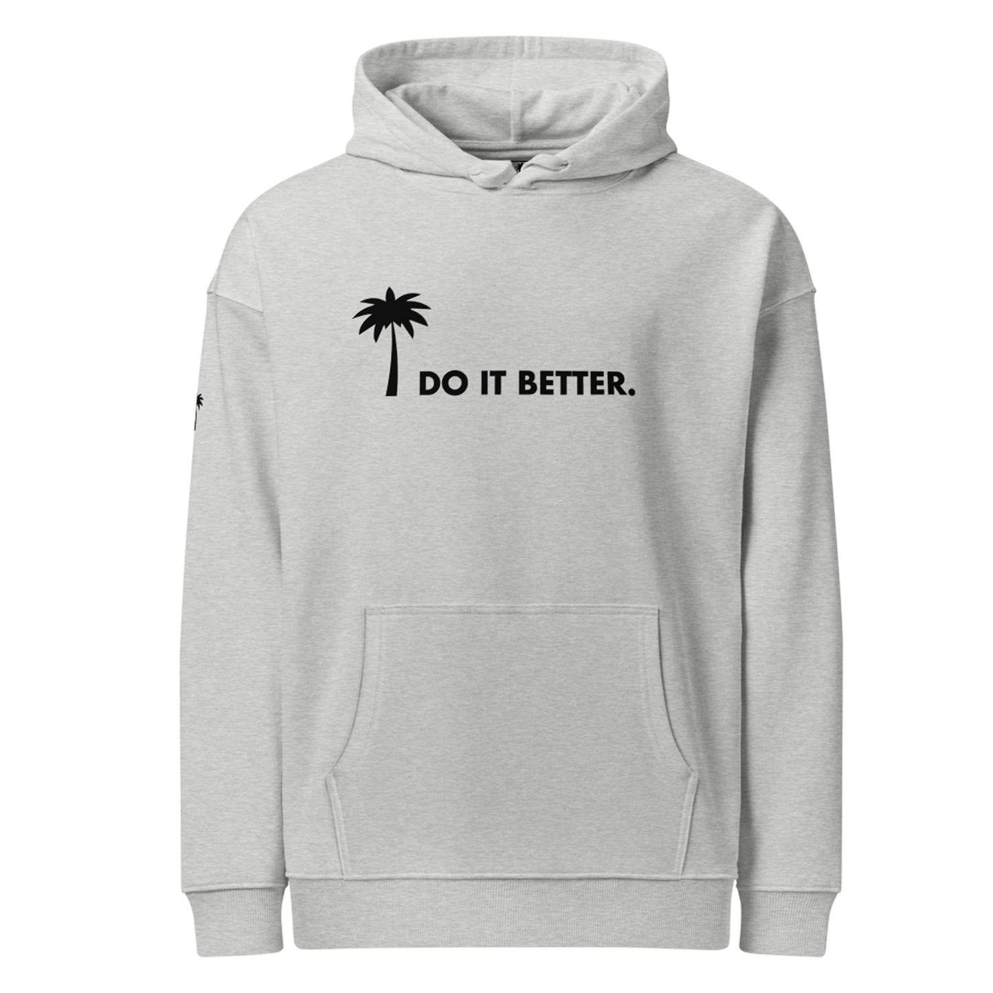 "Better" Premium Oversized & Heavyweight Hoodie | Unisex | Black Graphic
