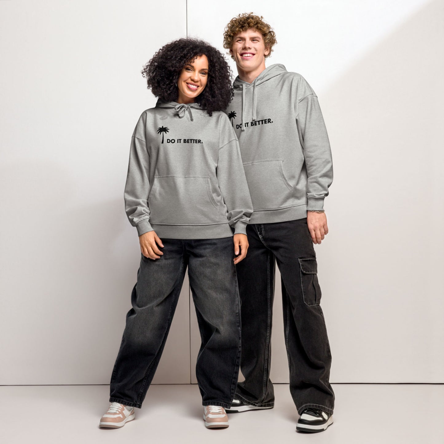 "Better" Premium Oversized & Heavyweight Hoodie | Unisex | Black Graphic