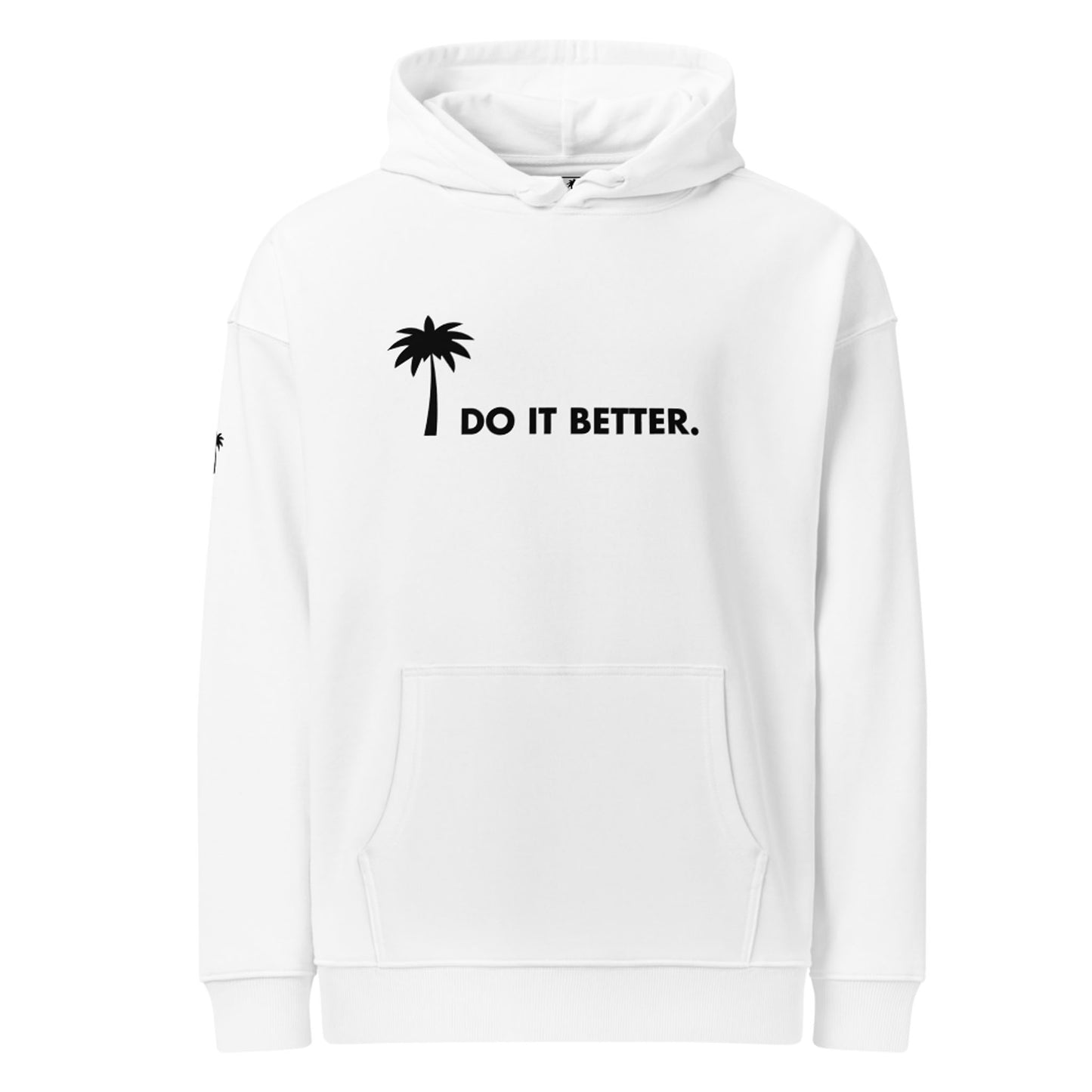 "Better" Premium Oversized & Heavyweight Hoodie | Unisex | Black Graphic