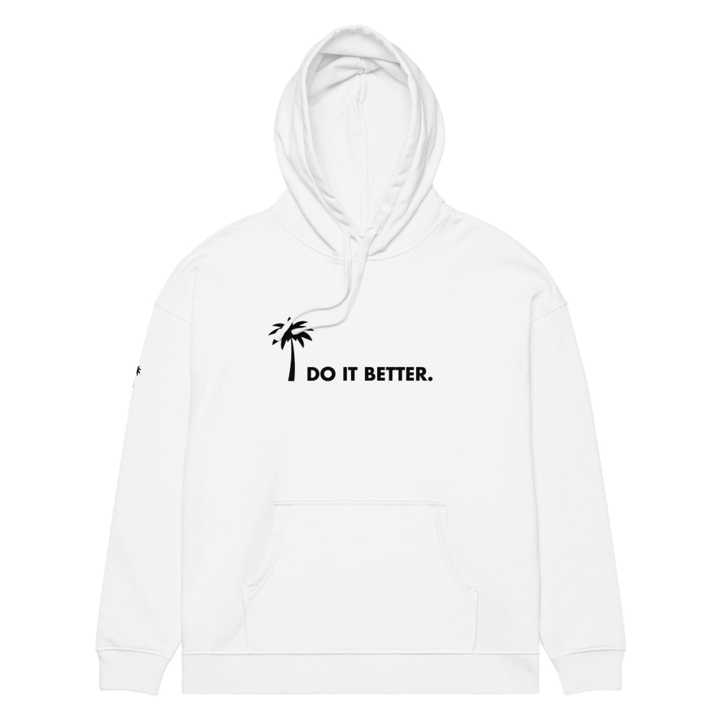 "Better" Premium Oversized & Heavyweight Hoodie | Unisex | Black Graphic