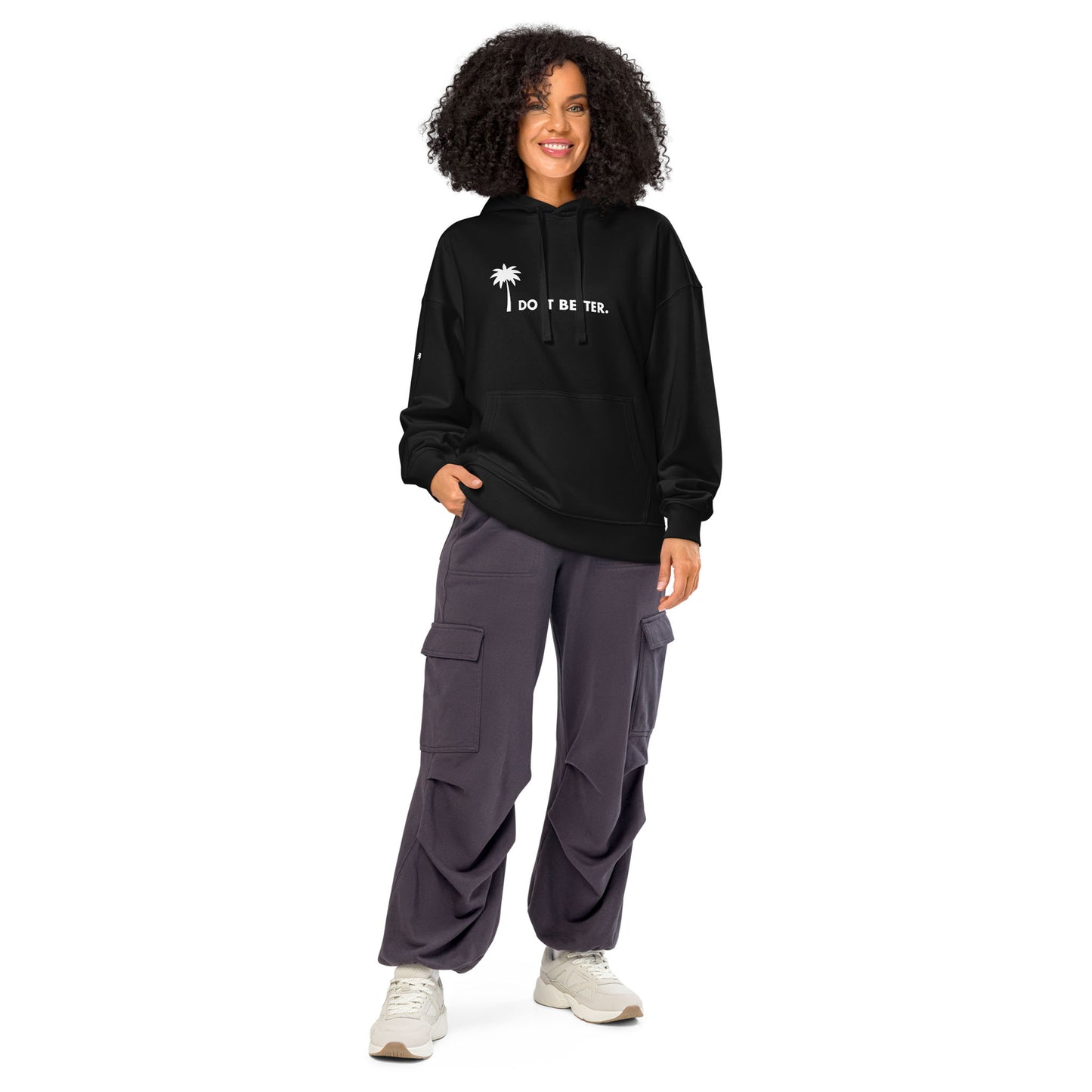 "Better" Premium Oversized & Heavyweight Hoodie | Unisex | White Graphic