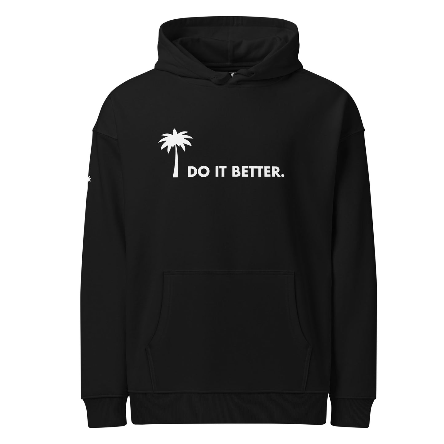 "Better" Premium Oversized & Heavyweight Hoodie | Unisex | White Graphic