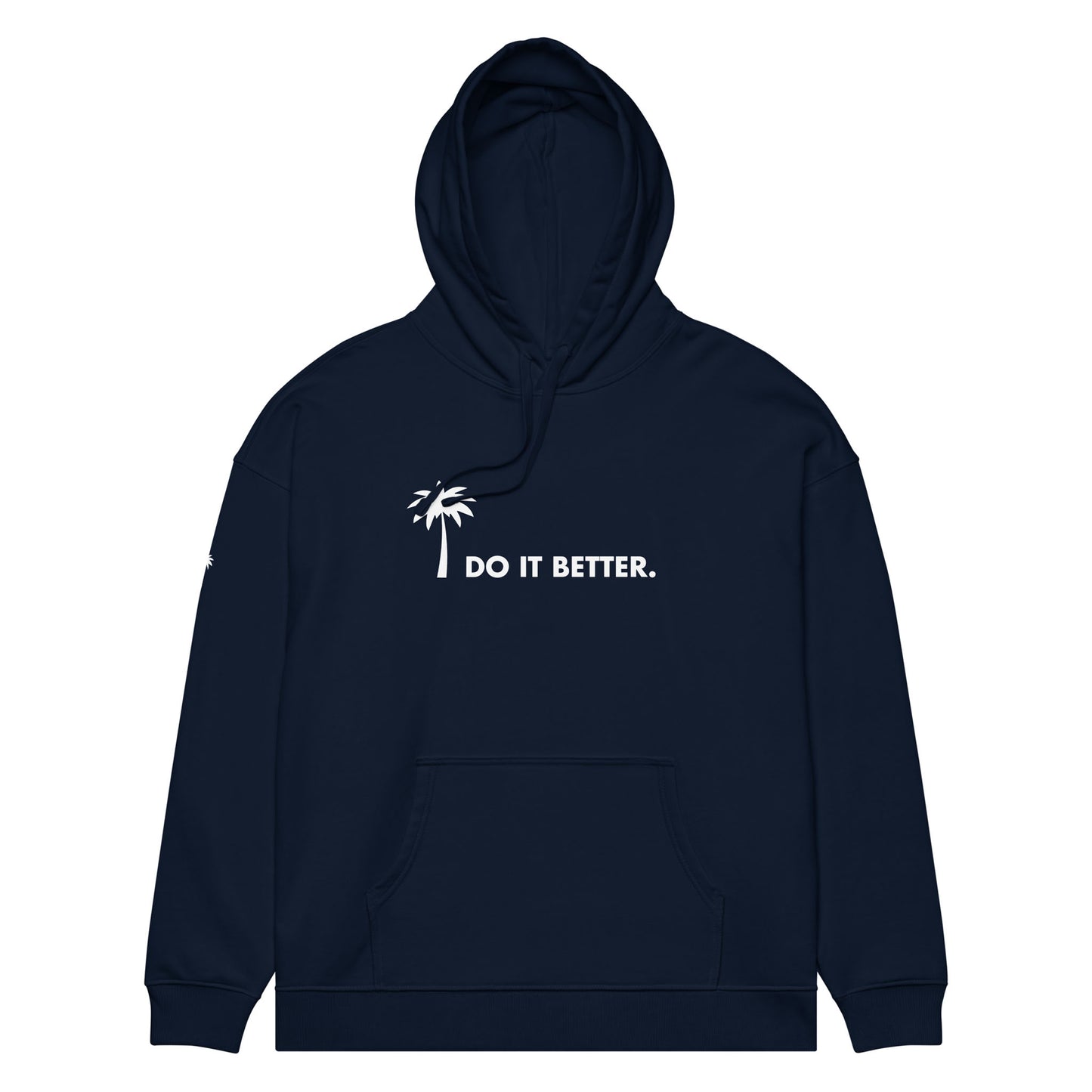 "Better" Premium Oversized & Heavyweight Hoodie | Unisex | White Graphic