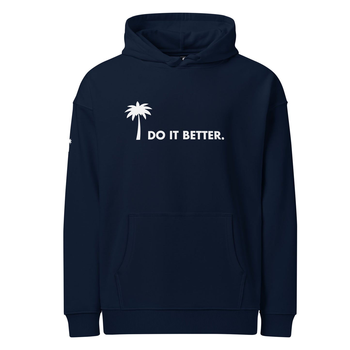 "Better" Premium Oversized & Heavyweight Hoodie | Unisex | White Graphic