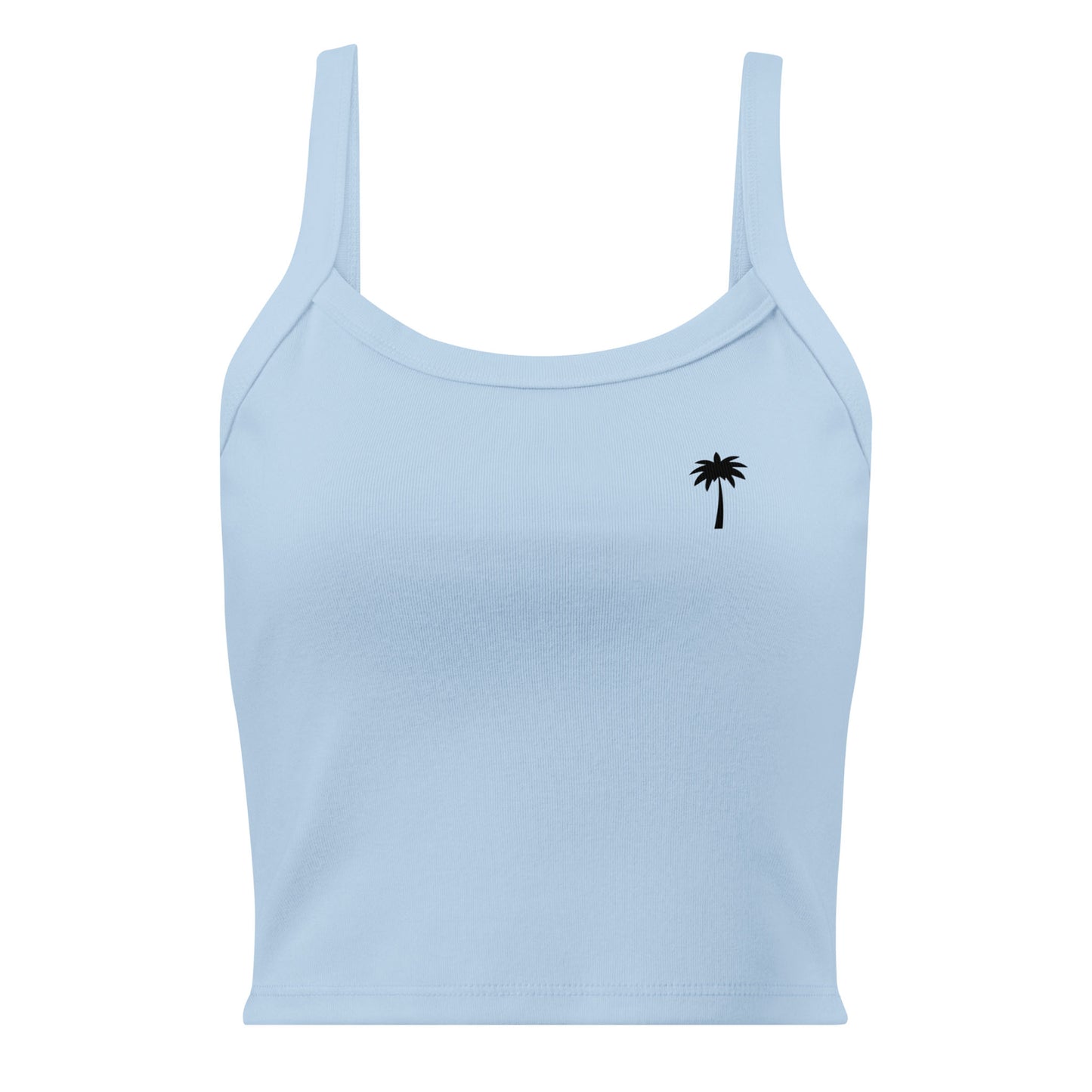 "Cindy" Micro-Rib Tank Top | Women's | Black Palm