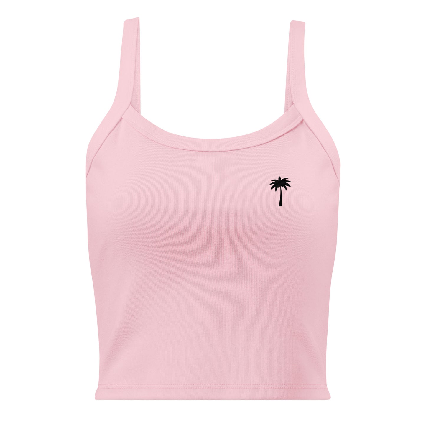 "Cindy" Micro-Rib Tank Top | Women's | Black Palm