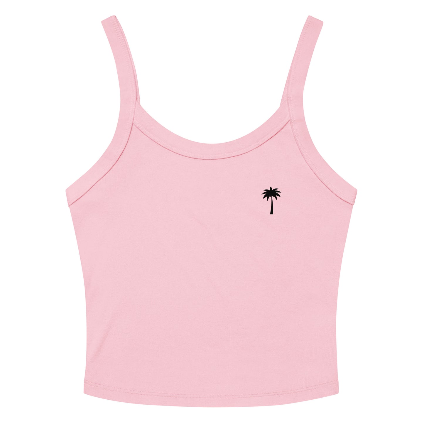 "Cindy" Micro-Rib Tank Top | Women's | Black Palm