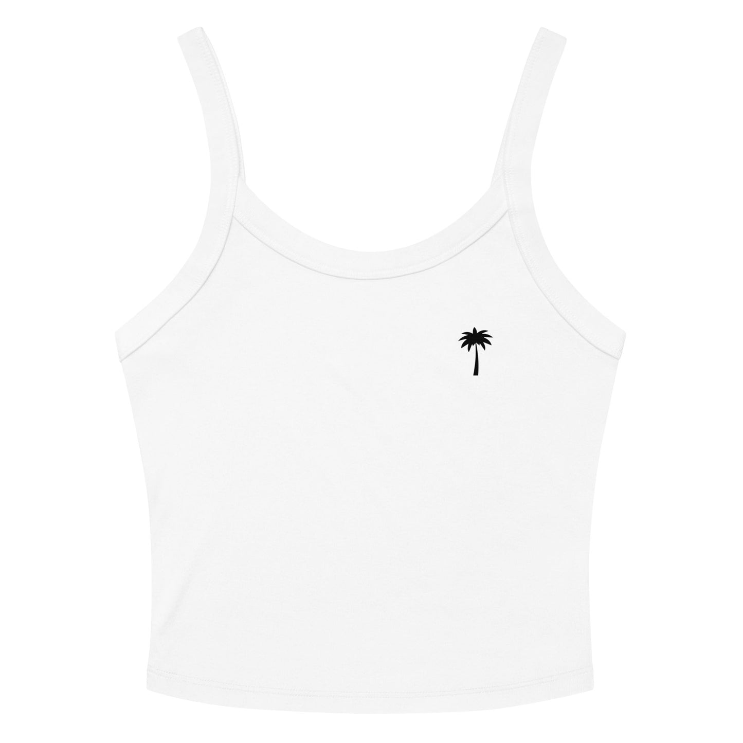 "Cindy" Micro-Rib Tank Top | Women's | Black Palm