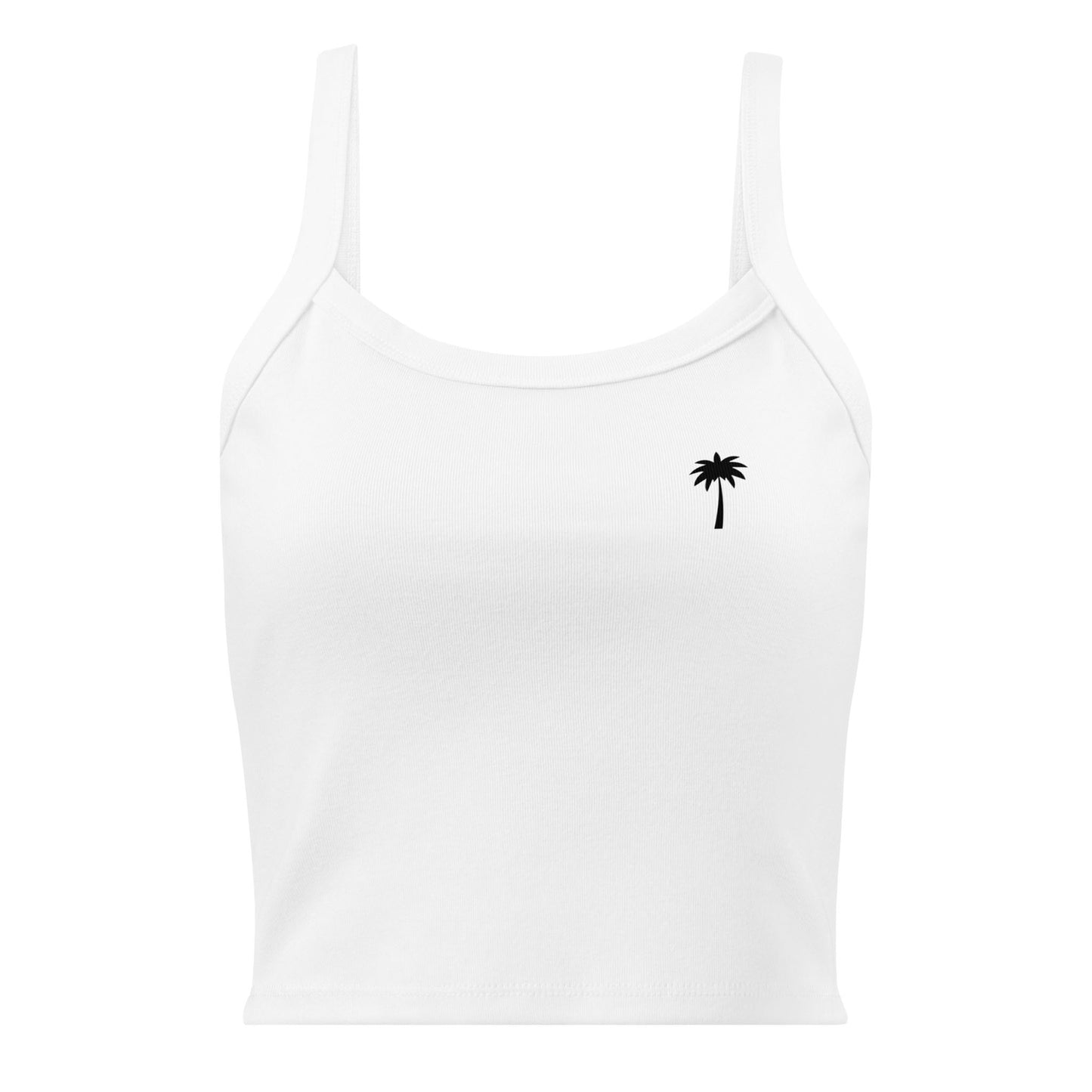 "Cindy" Micro-Rib Tank Top | Women's | Black Palm