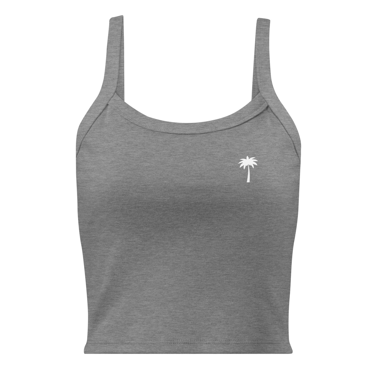 "Cindy" Micro-Rib Tank Top | Women's | White Palm