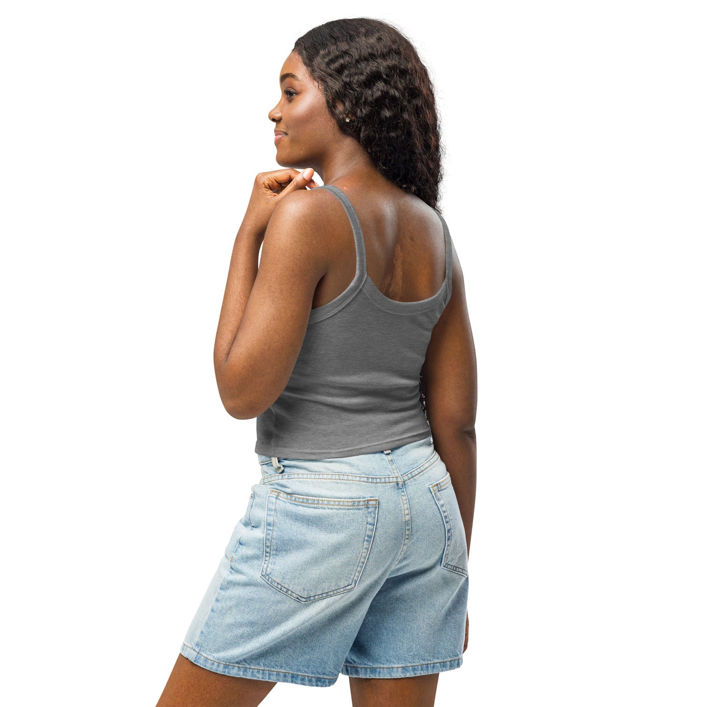 "Cindy" Micro-Rib Tank Top | Women's | White Palm