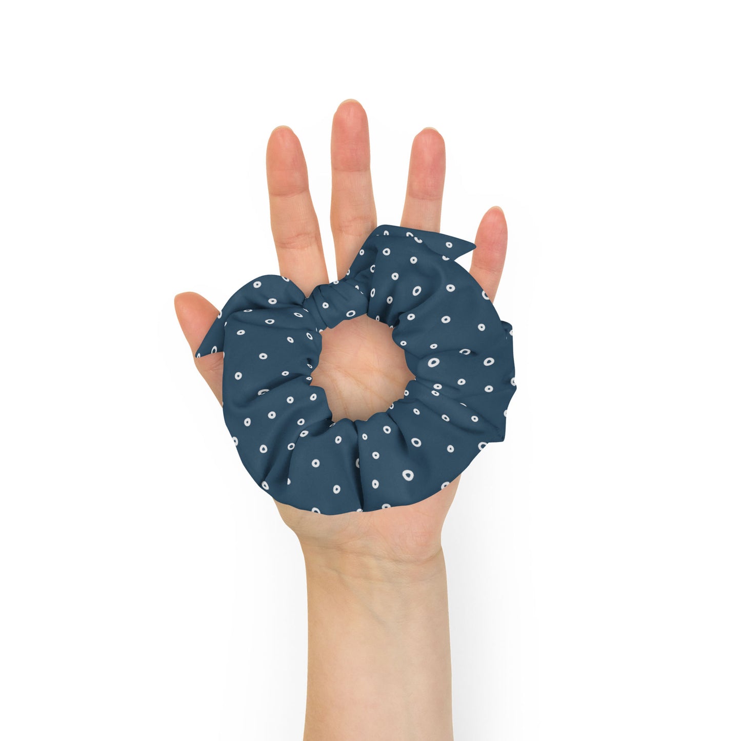 “Jenna” Dotted Hair Tie Scrunchie