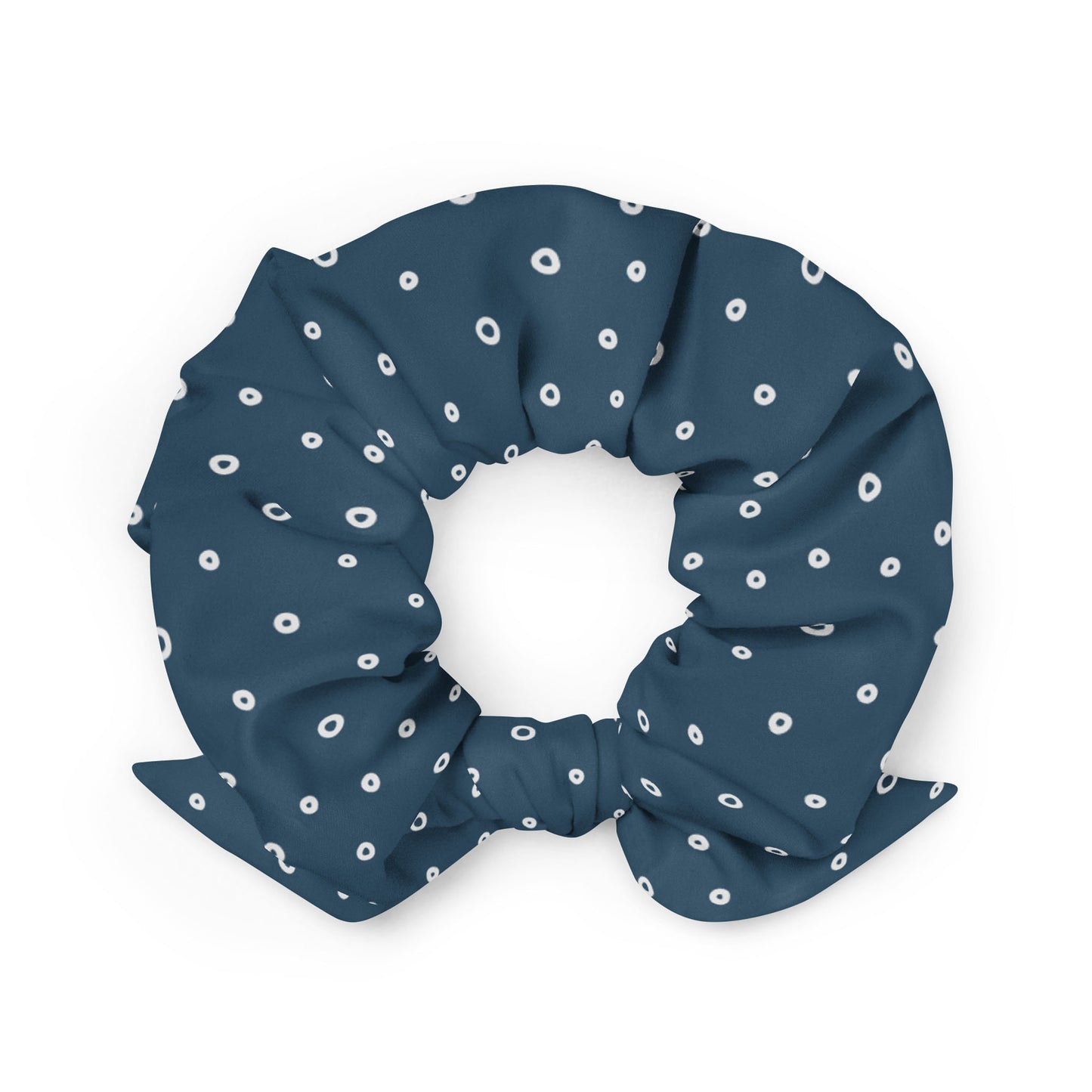 “Jenna” Dotted Hair Tie Scrunchie