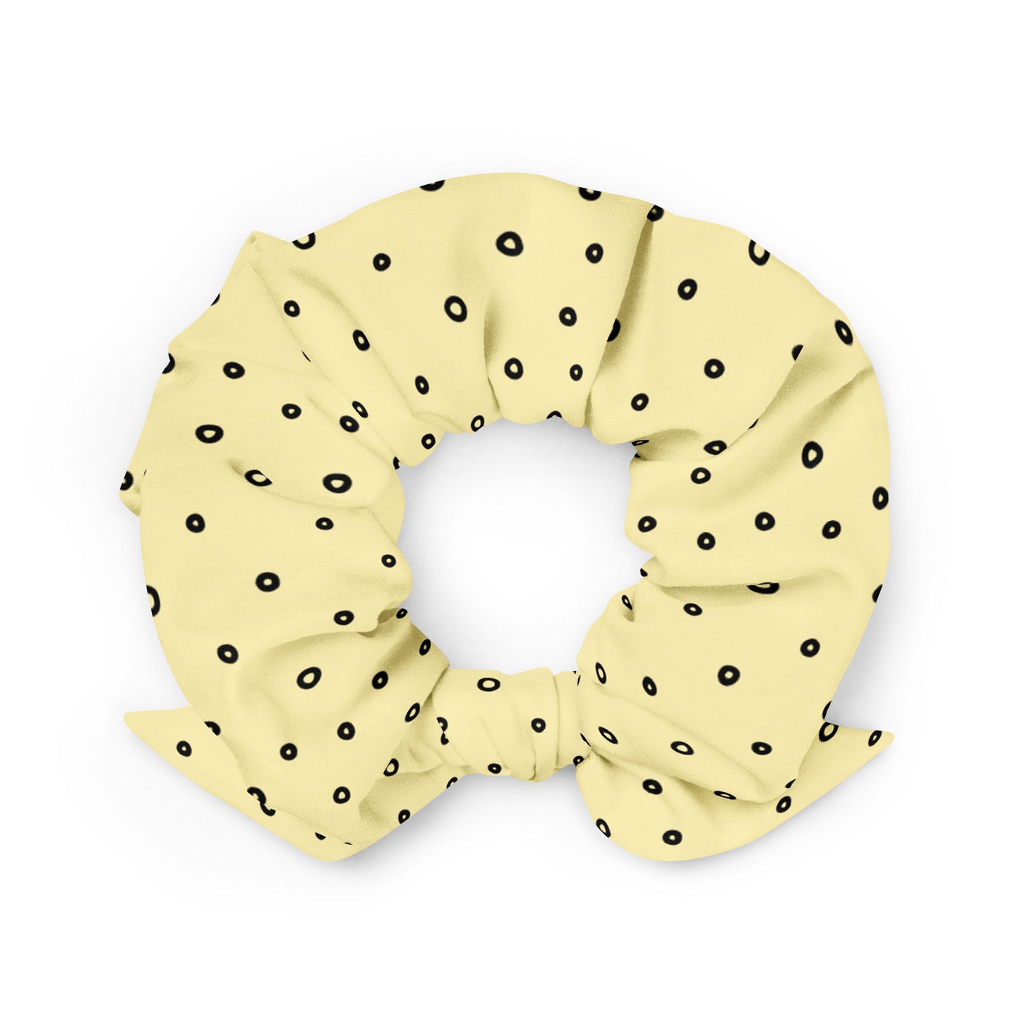 “Jenna” Dotted Hair Tie Scrunchie