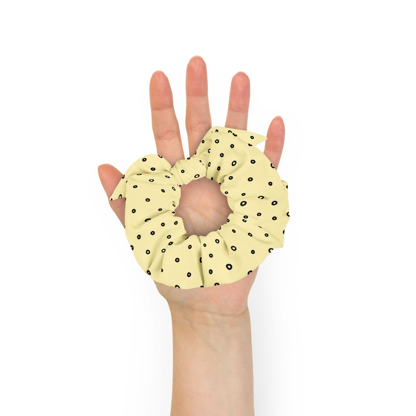 “Jenna” Dotted Hair Tie Scrunchie