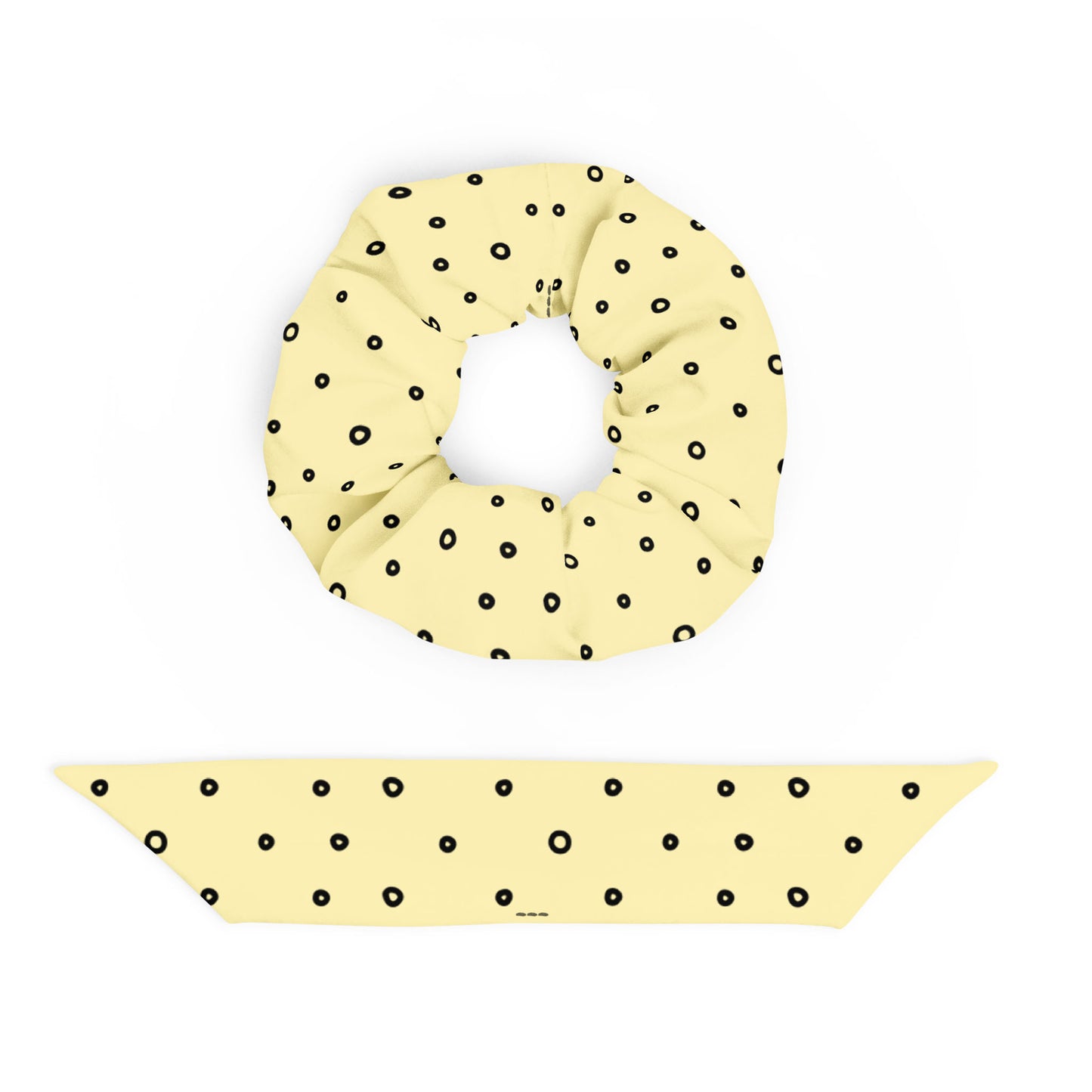 “Jenna” Dotted Hair Tie Scrunchie