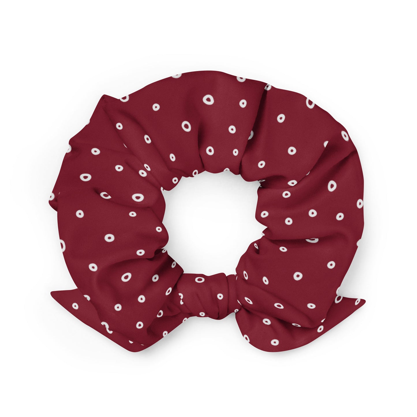 “Jenna” Dotted Hair Tie Scrunchie
