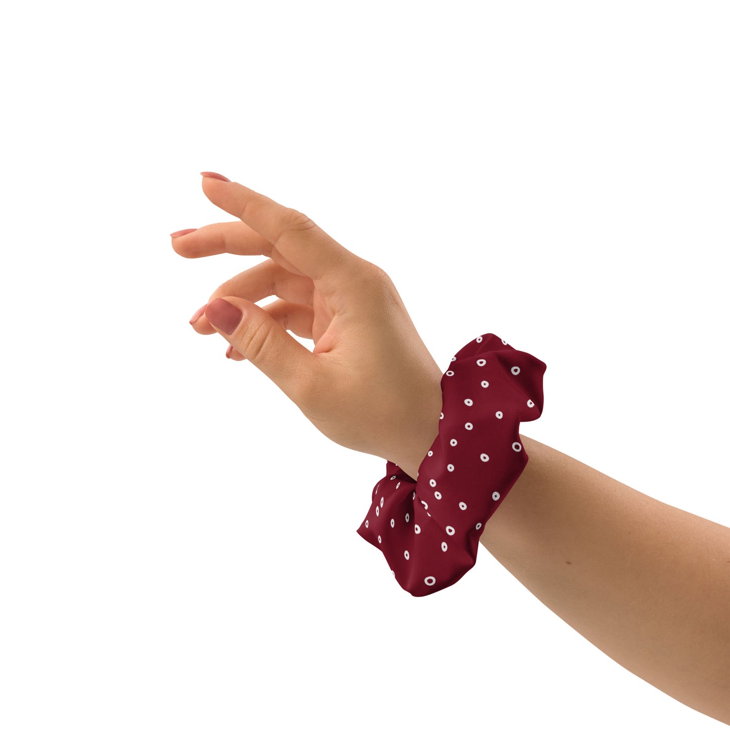 “Jenna” Dotted Hair Tie Scrunchie