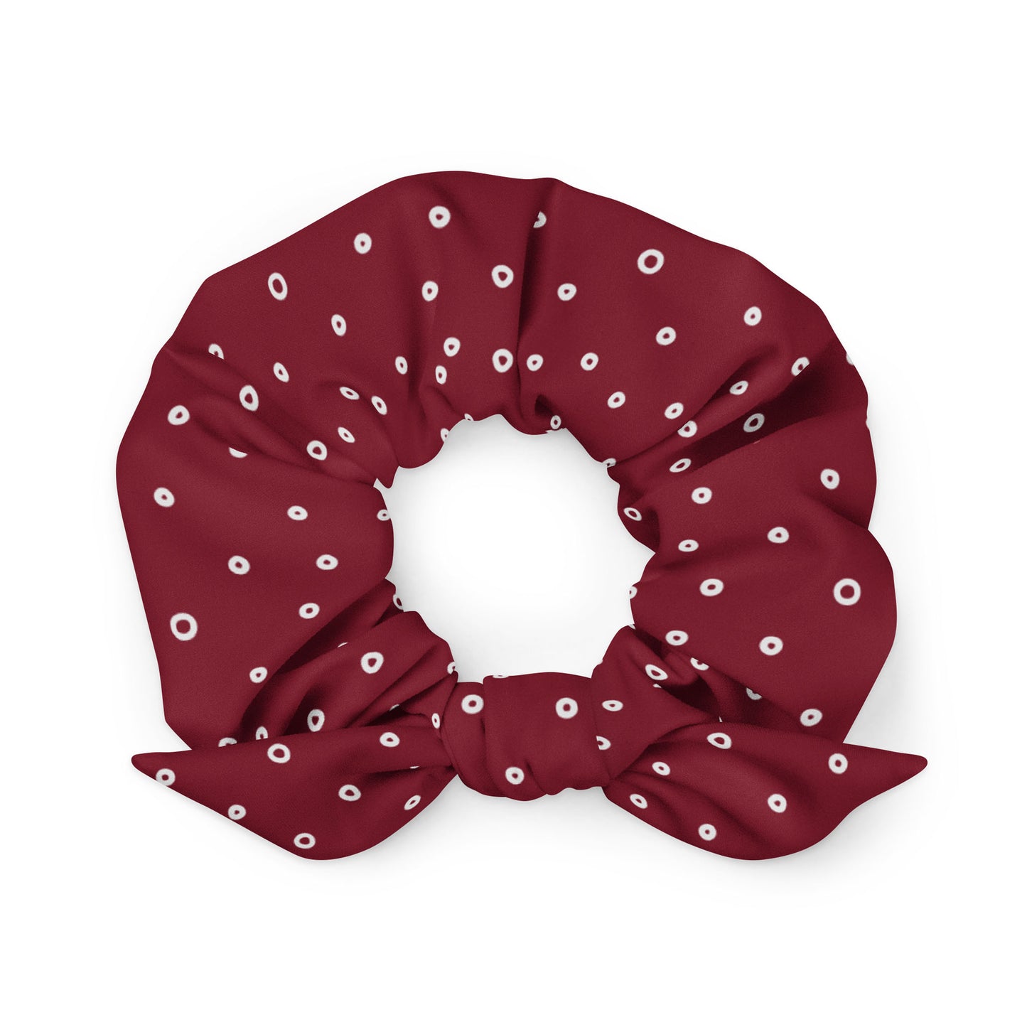 “Jenna” Dotted Hair Tie Scrunchie