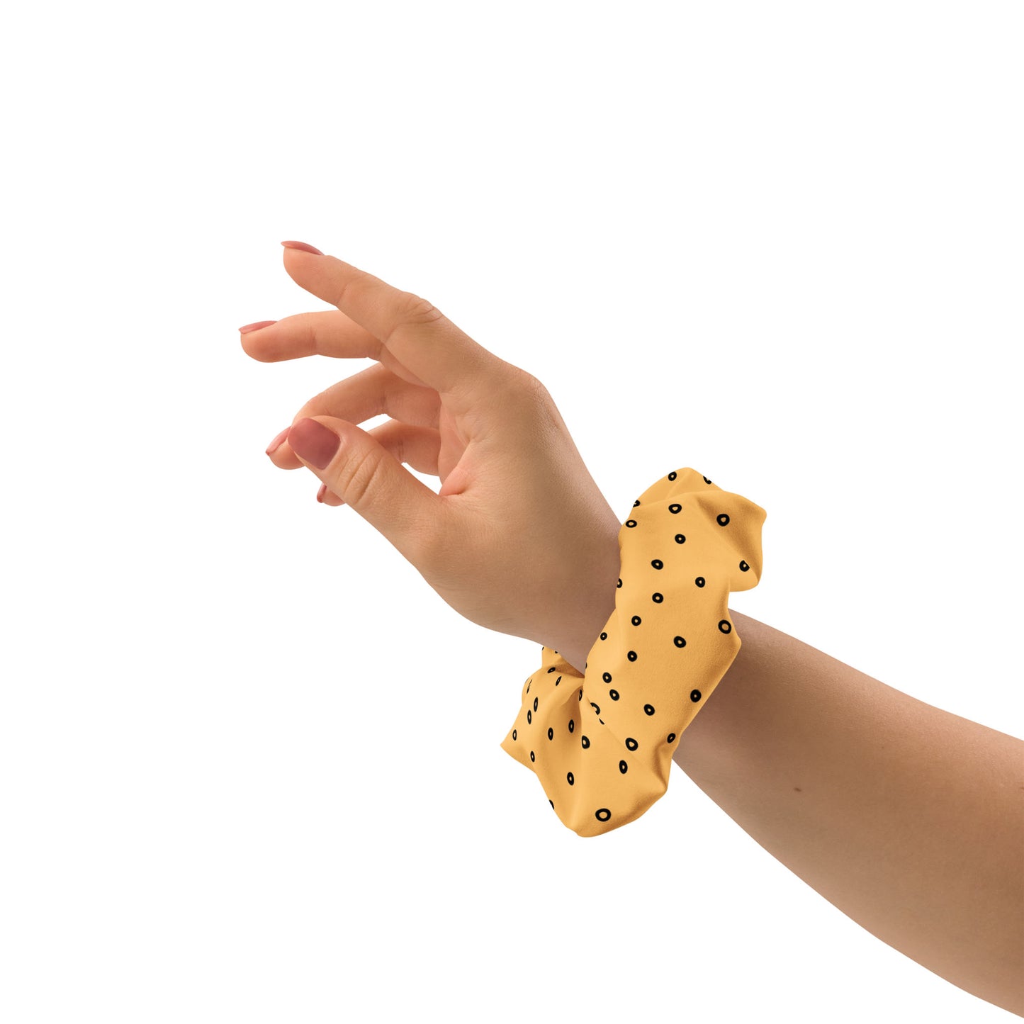 “Jenna” Dotted Hair Tie Scrunchie