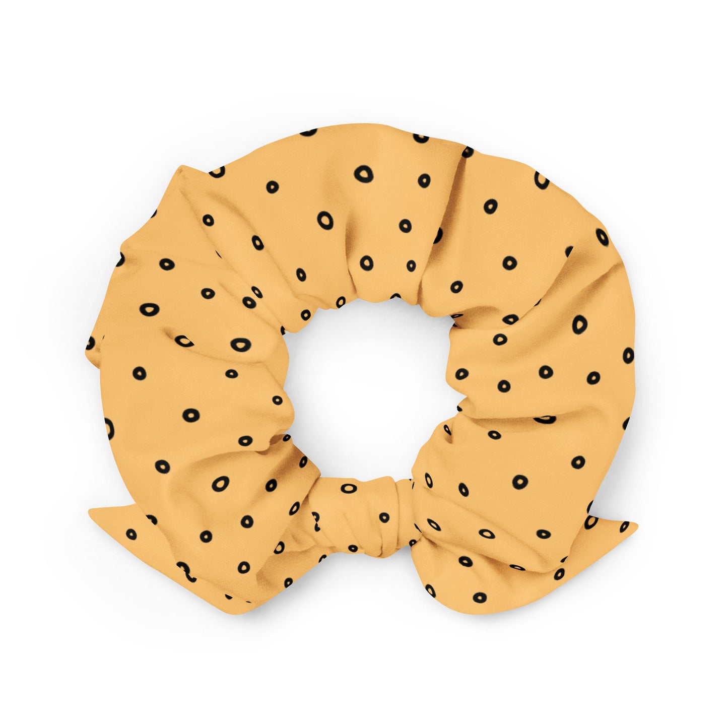 “Jenna” Dotted Hair Tie Scrunchie