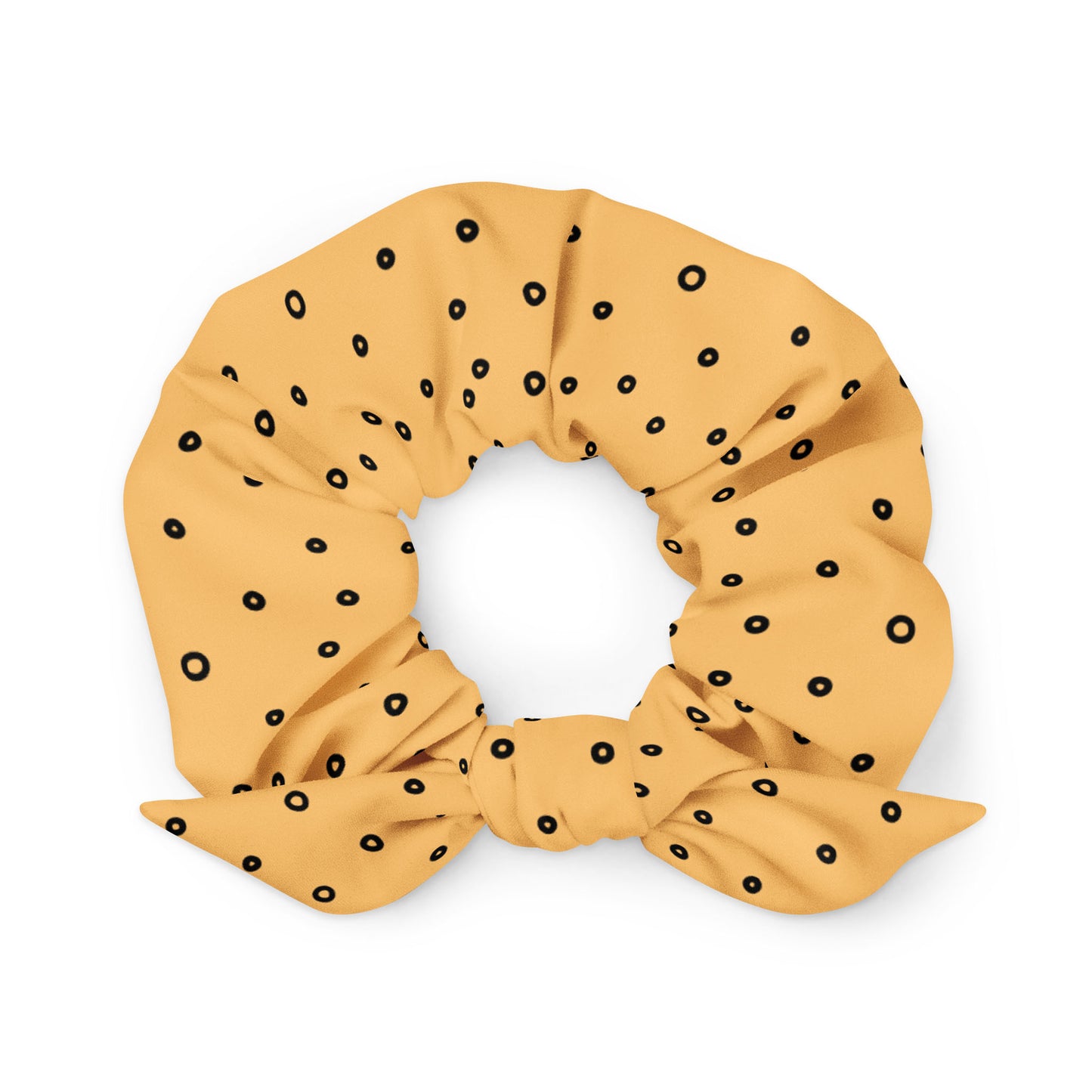 “Jenna” Dotted Hair Tie Scrunchie