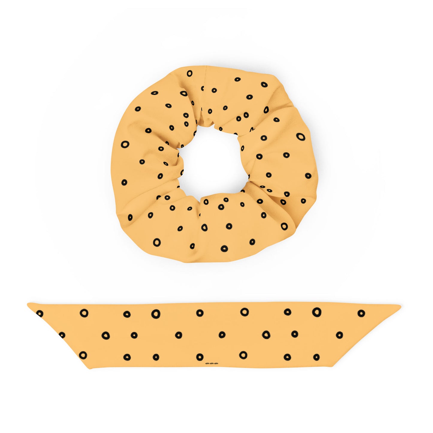“Jenna” Dotted Hair Tie Scrunchie