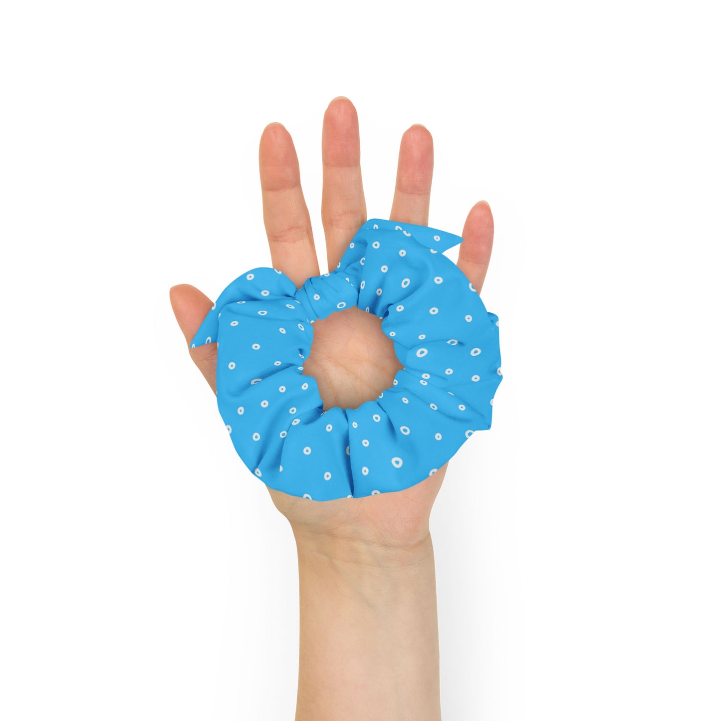 “Jenna” Dotted Hair Tie Scrunchie