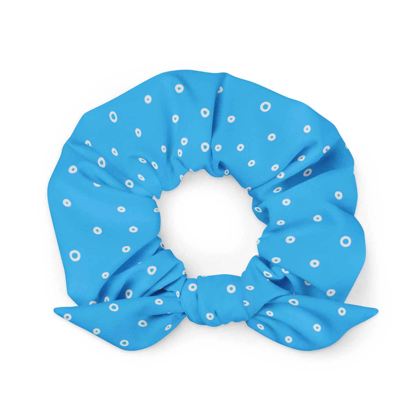 “Jenna” Dotted Hair Tie Scrunchie