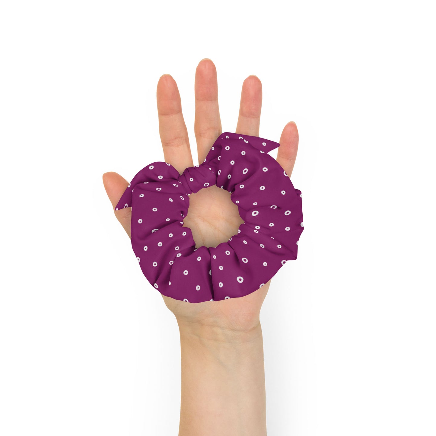 “Jenna” Dotted Hair Tie Scrunchie