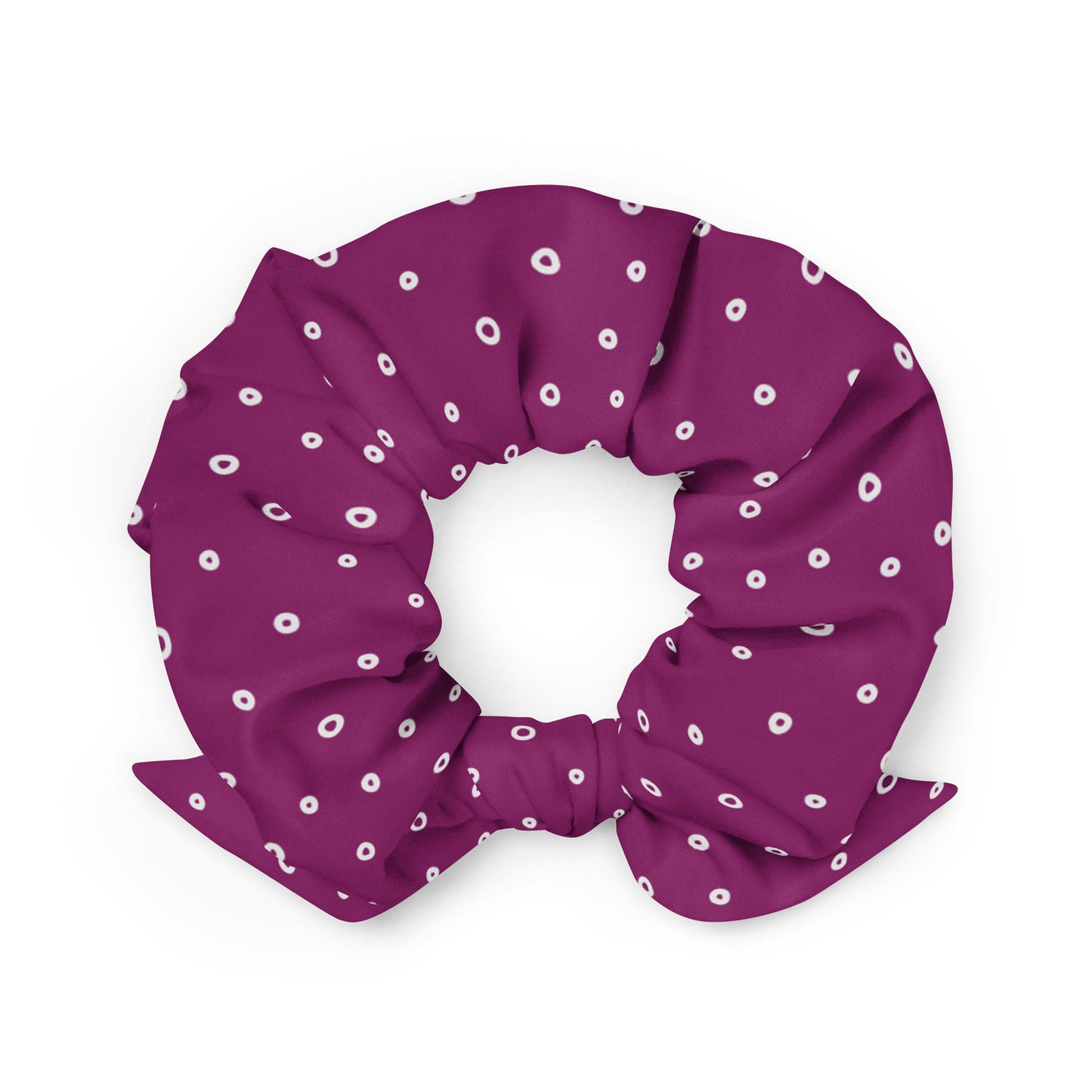 “Jenna” Dotted Hair Tie Scrunchie