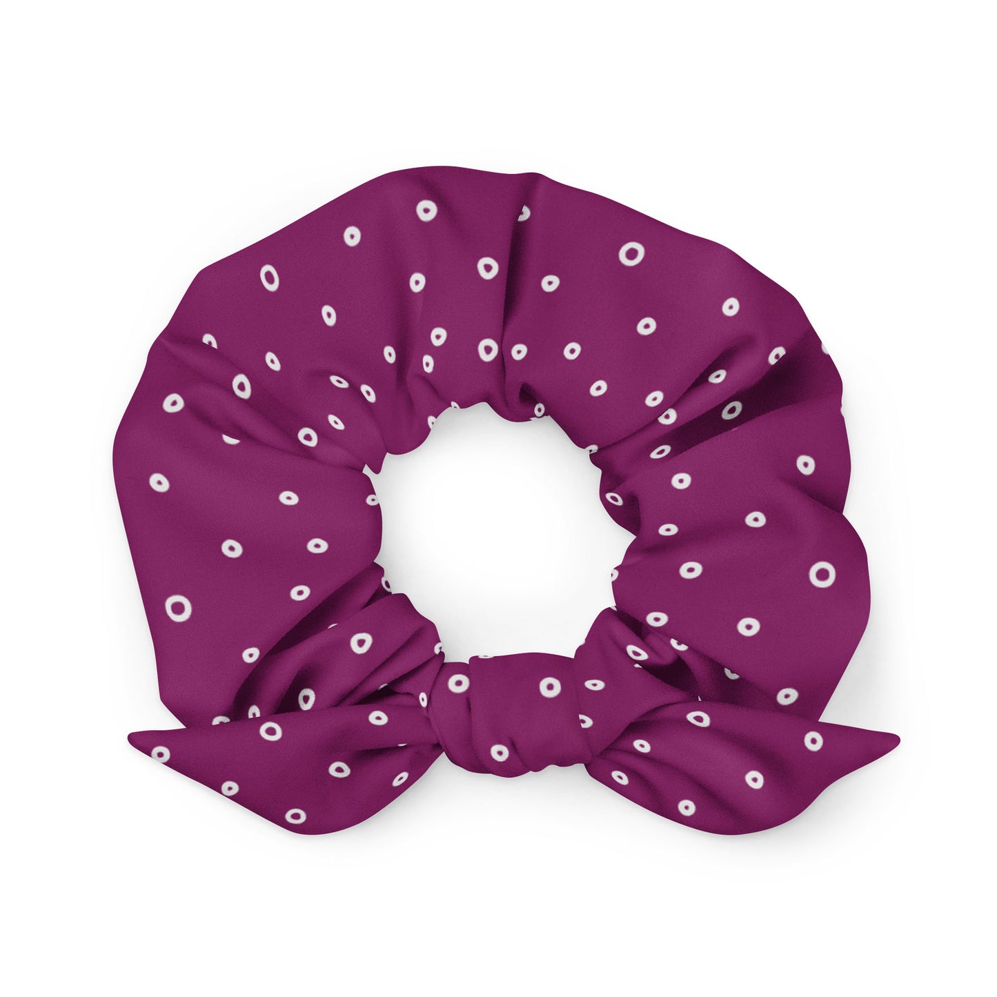 “Jenna” Dotted Hair Tie Scrunchie