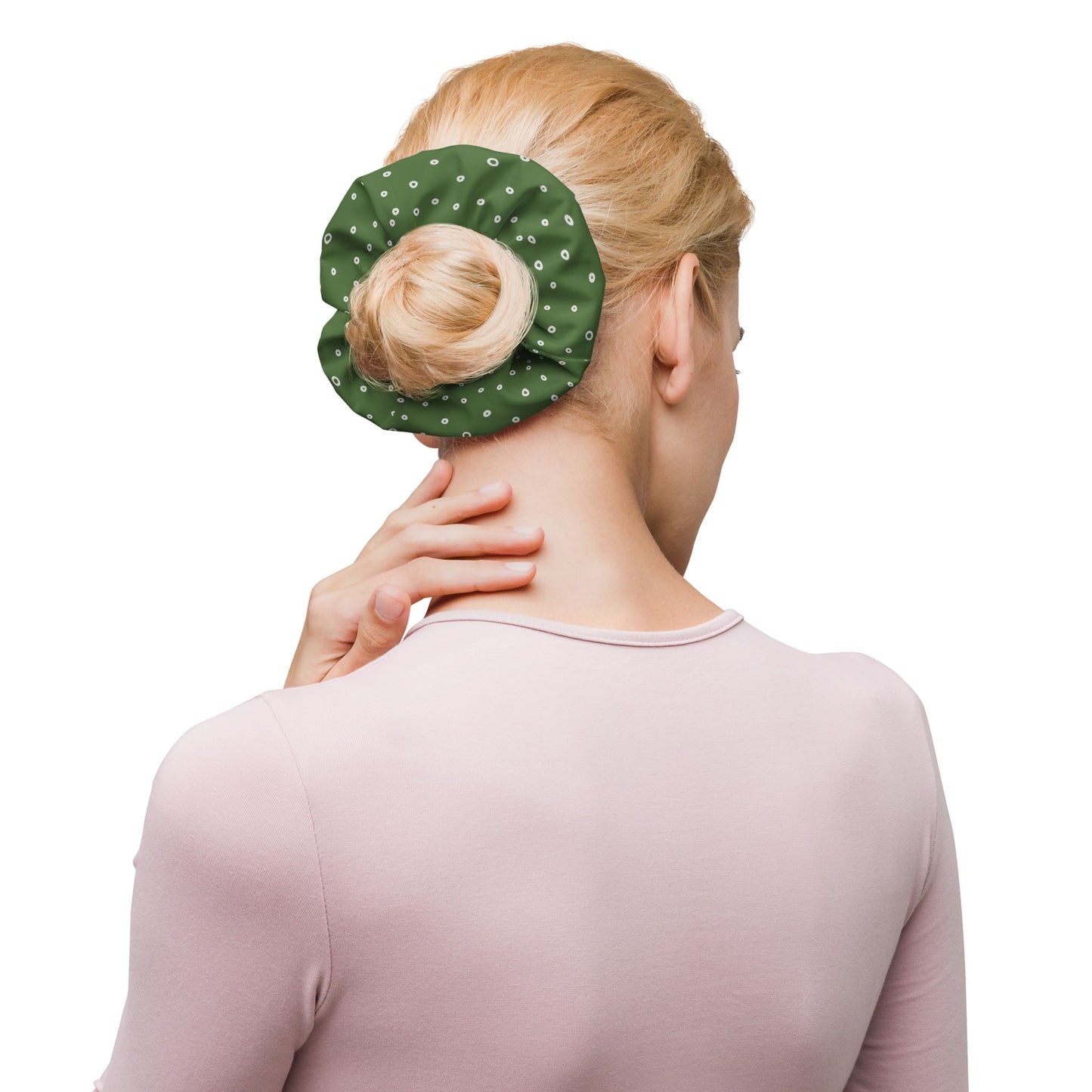 “Jenna” Dotted Hair Tie Scrunchie