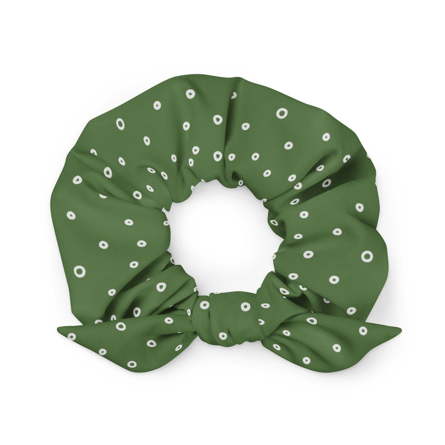 “Jenna” Dotted Hair Tie Scrunchie