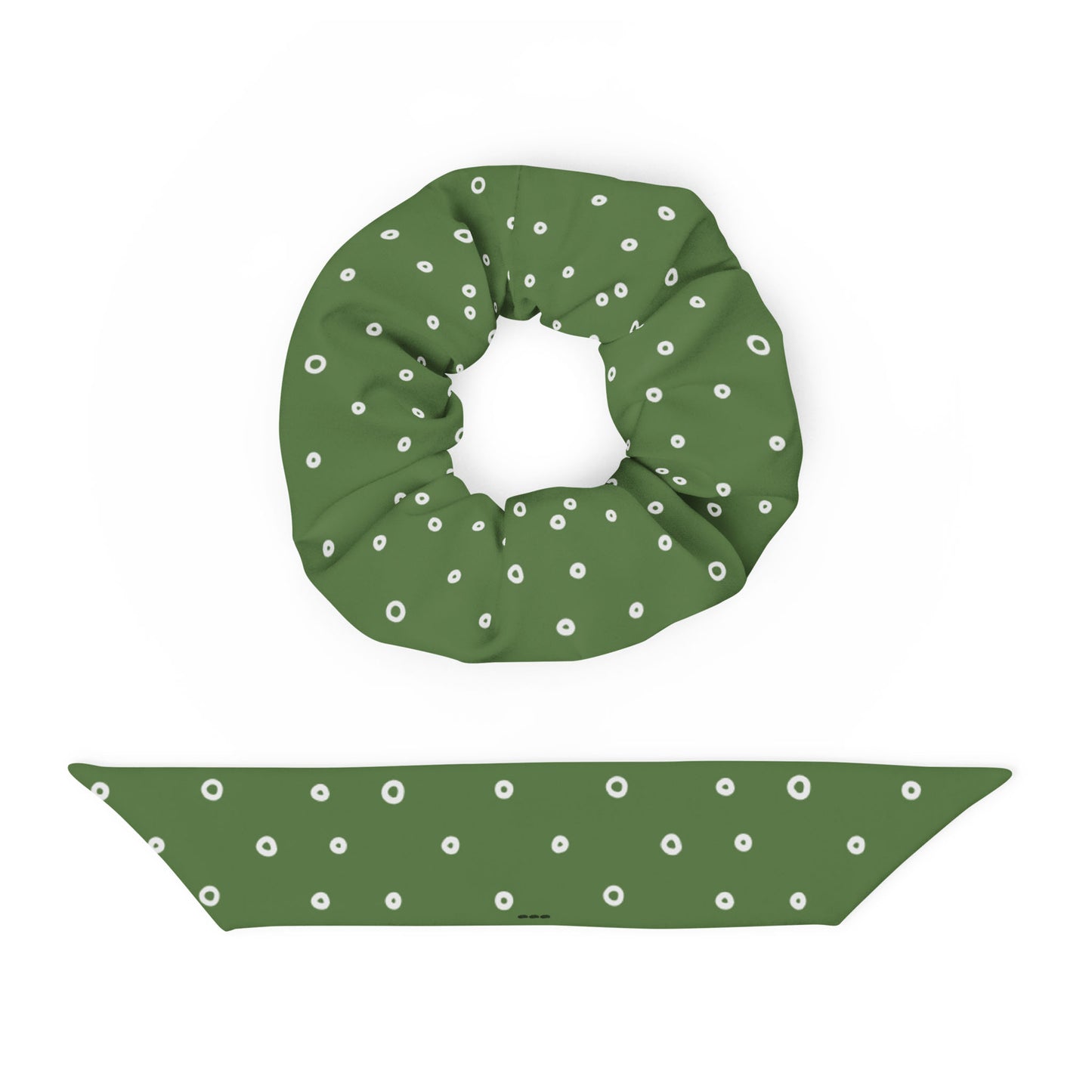 “Jenna” Dotted Hair Tie Scrunchie
