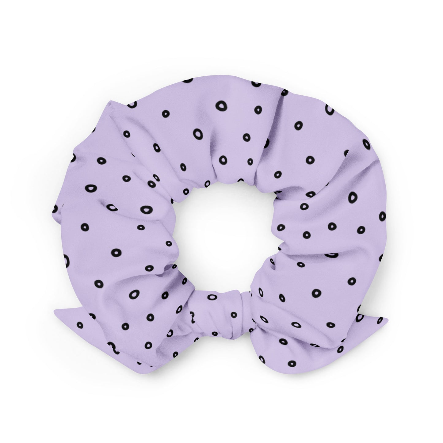 “Jenna” Dotted Hair Tie Scrunchie