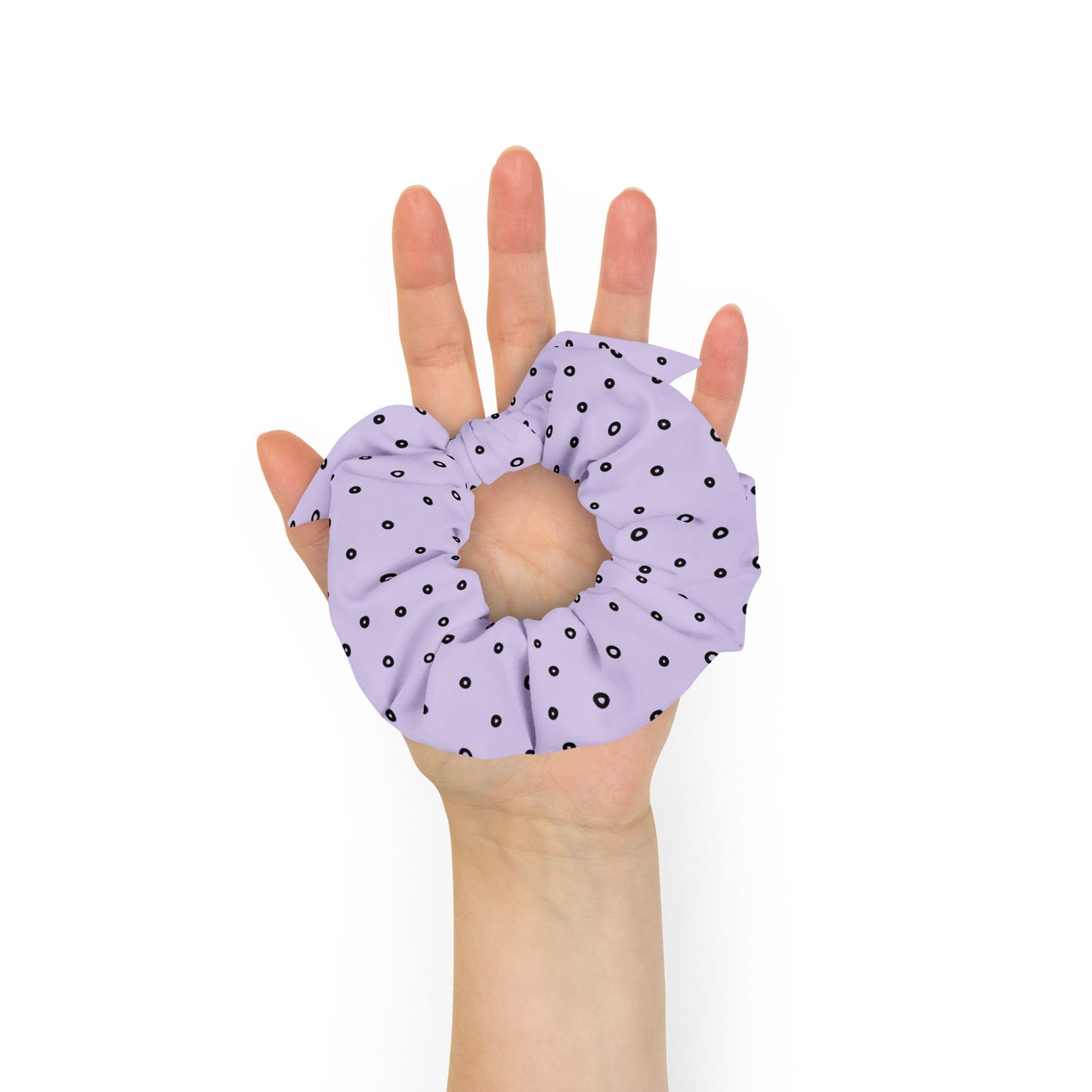 “Jenna” Dotted Hair Tie Scrunchie