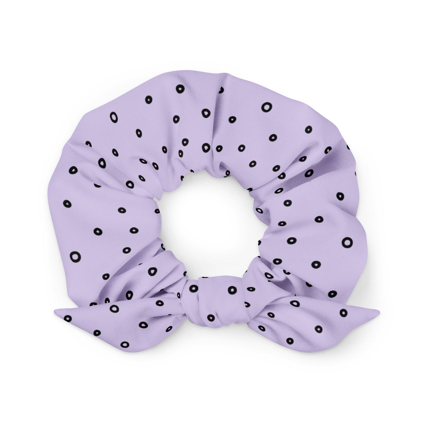 “Jenna” Dotted Hair Tie Scrunchie