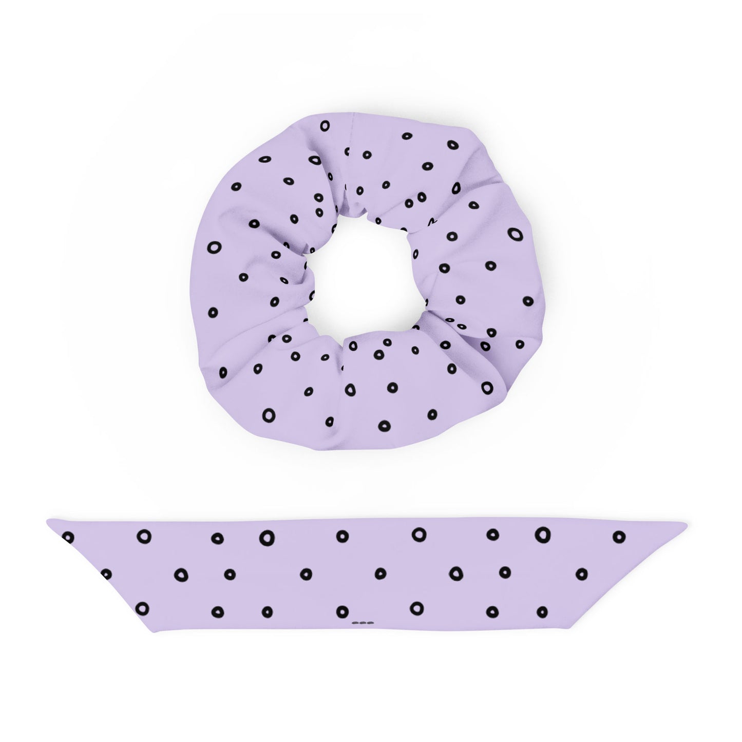 “Jenna” Dotted Hair Tie Scrunchie