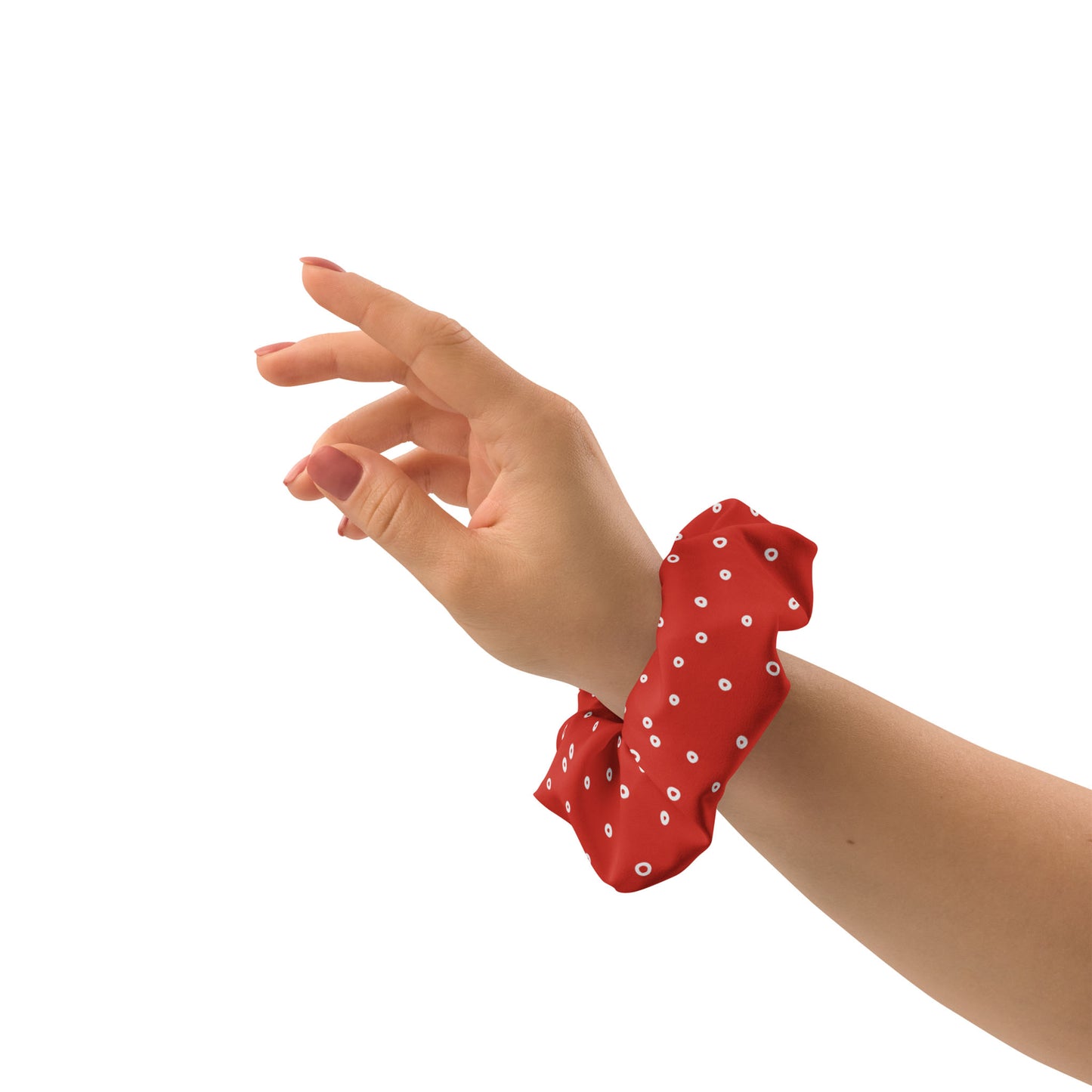 “Jenna” Dotted Hair Tie Scrunchie