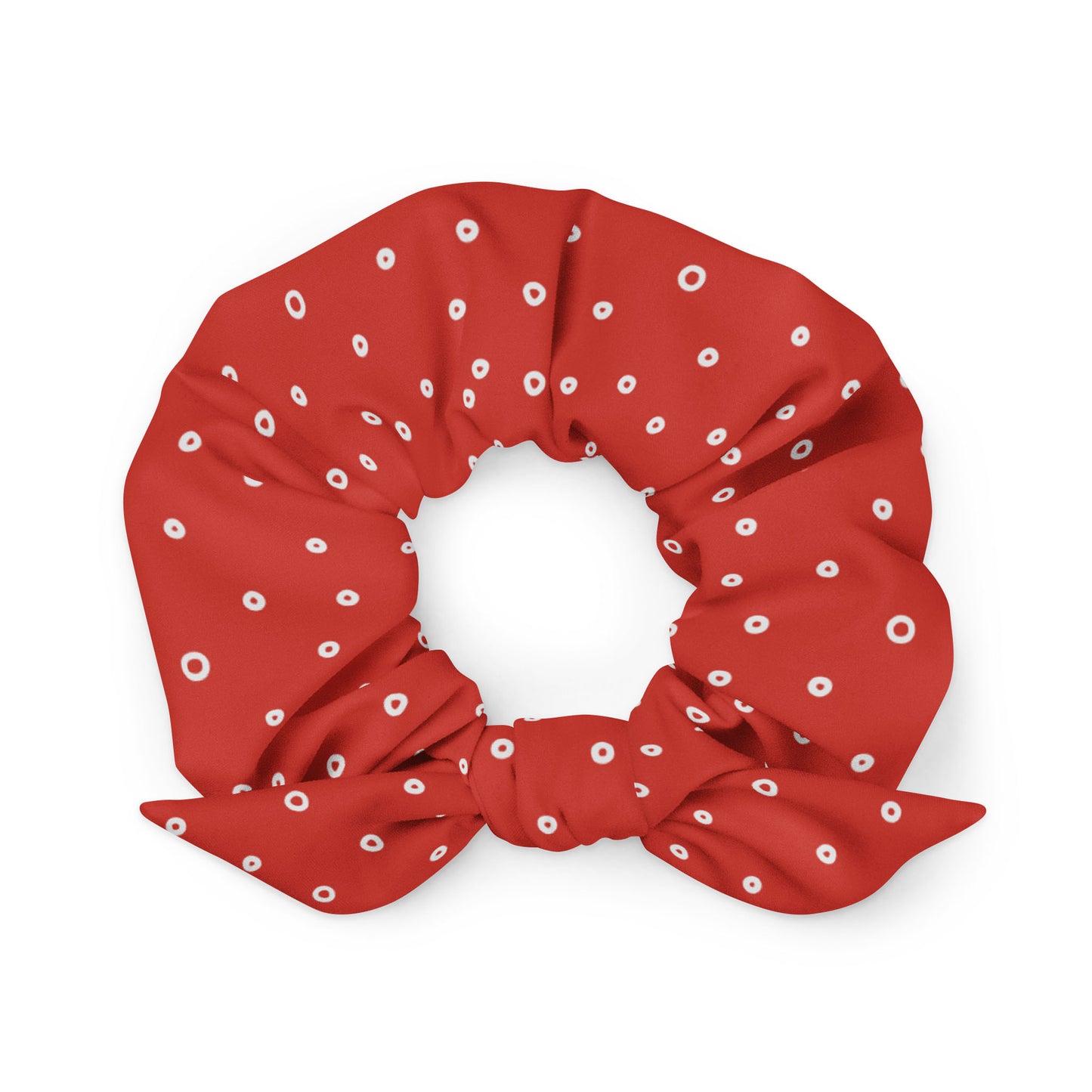 “Jenna” Dotted Hair Tie Scrunchie